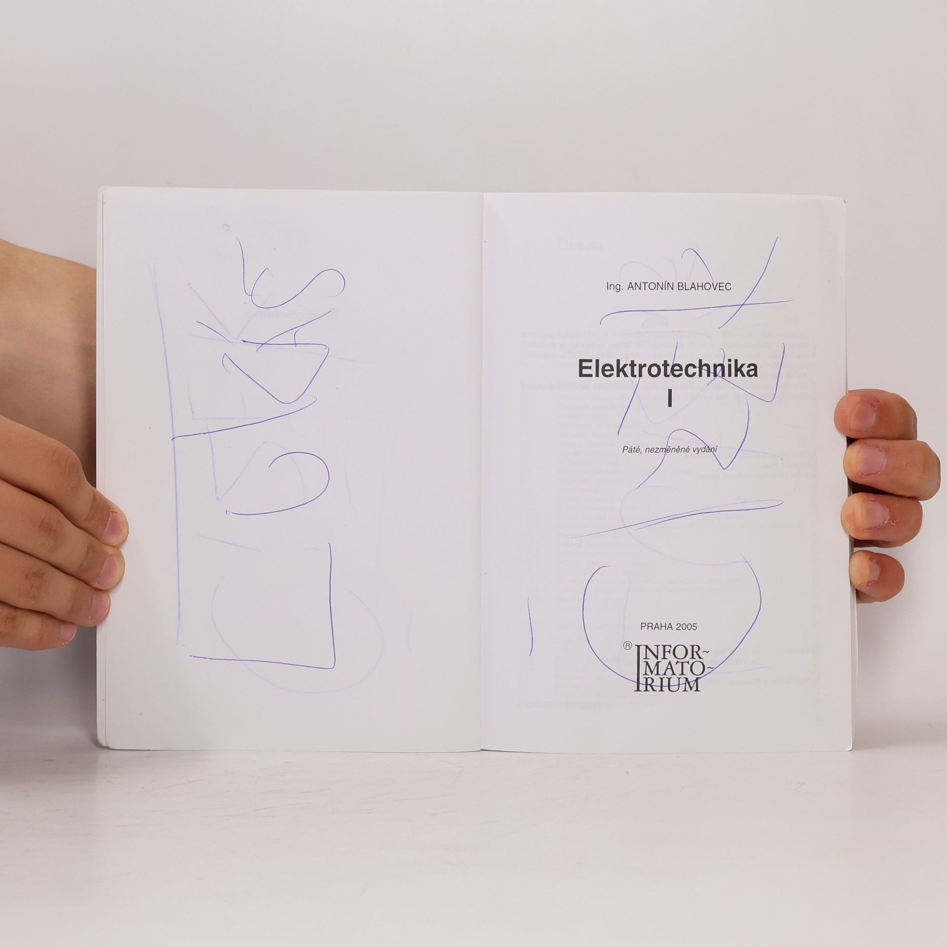 Antonín Blahovec Elektrotechnika. I
