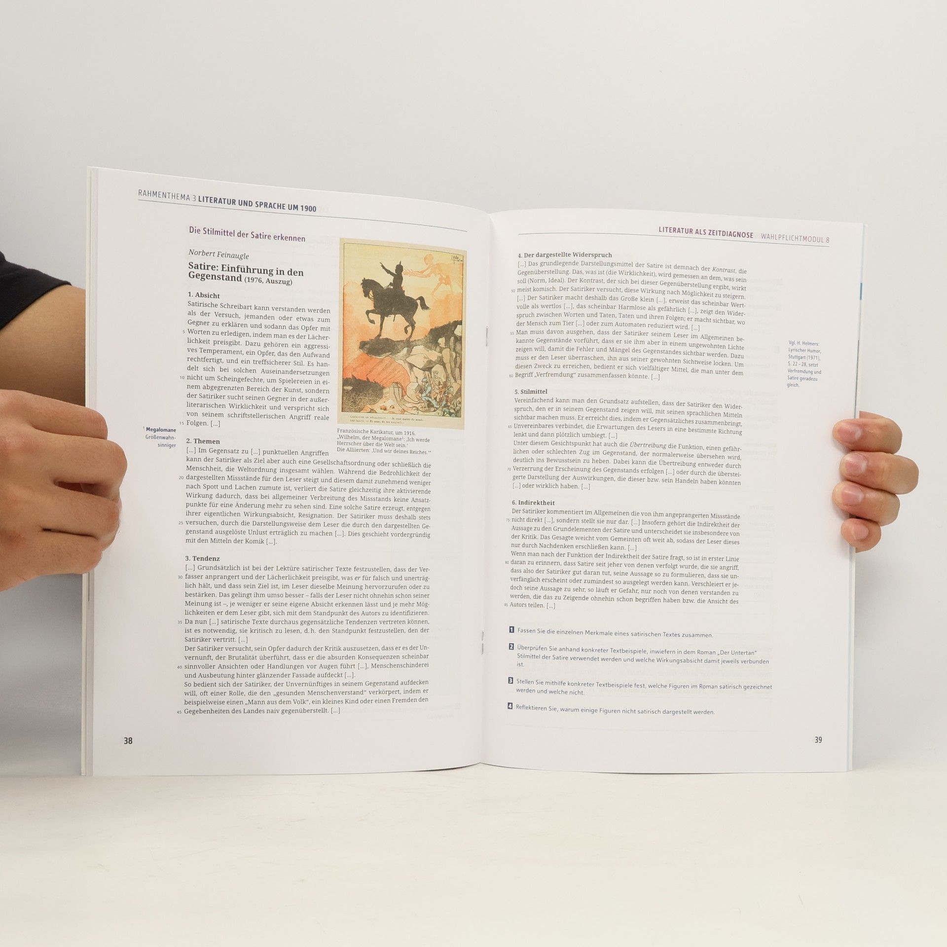 Peter Noss Schroedel Abitur - 1: Literatur als Zeitdiagnose, Heinrich Mann: Der Untertan, Thomas Mann: Mario und der Zauberer