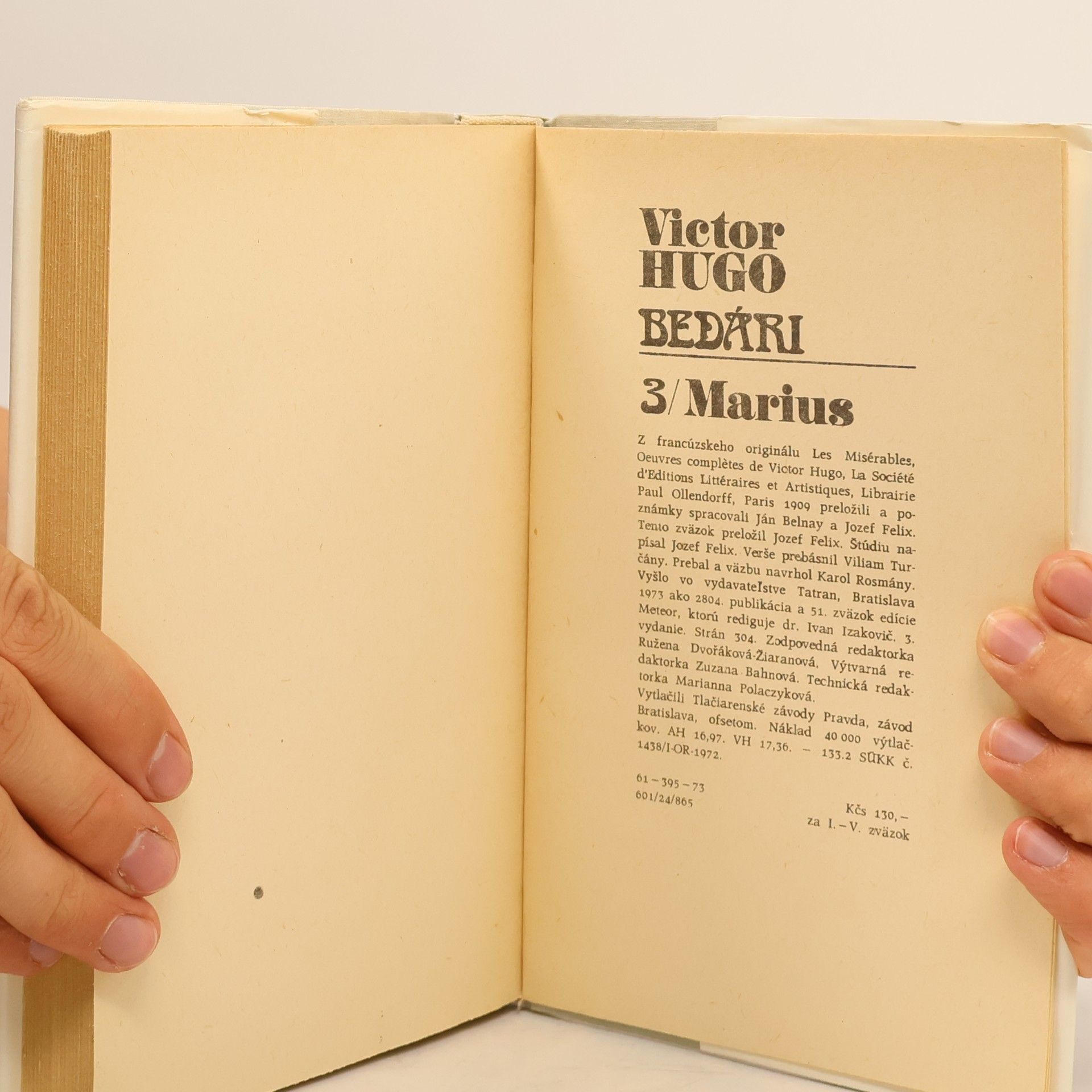 Victor Hugo Bedári 3. Marius