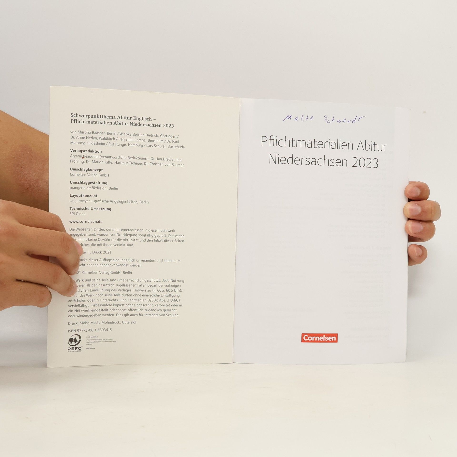 Martina Baasner Pflichtmaterialien Abitur Niedersachsen 2023