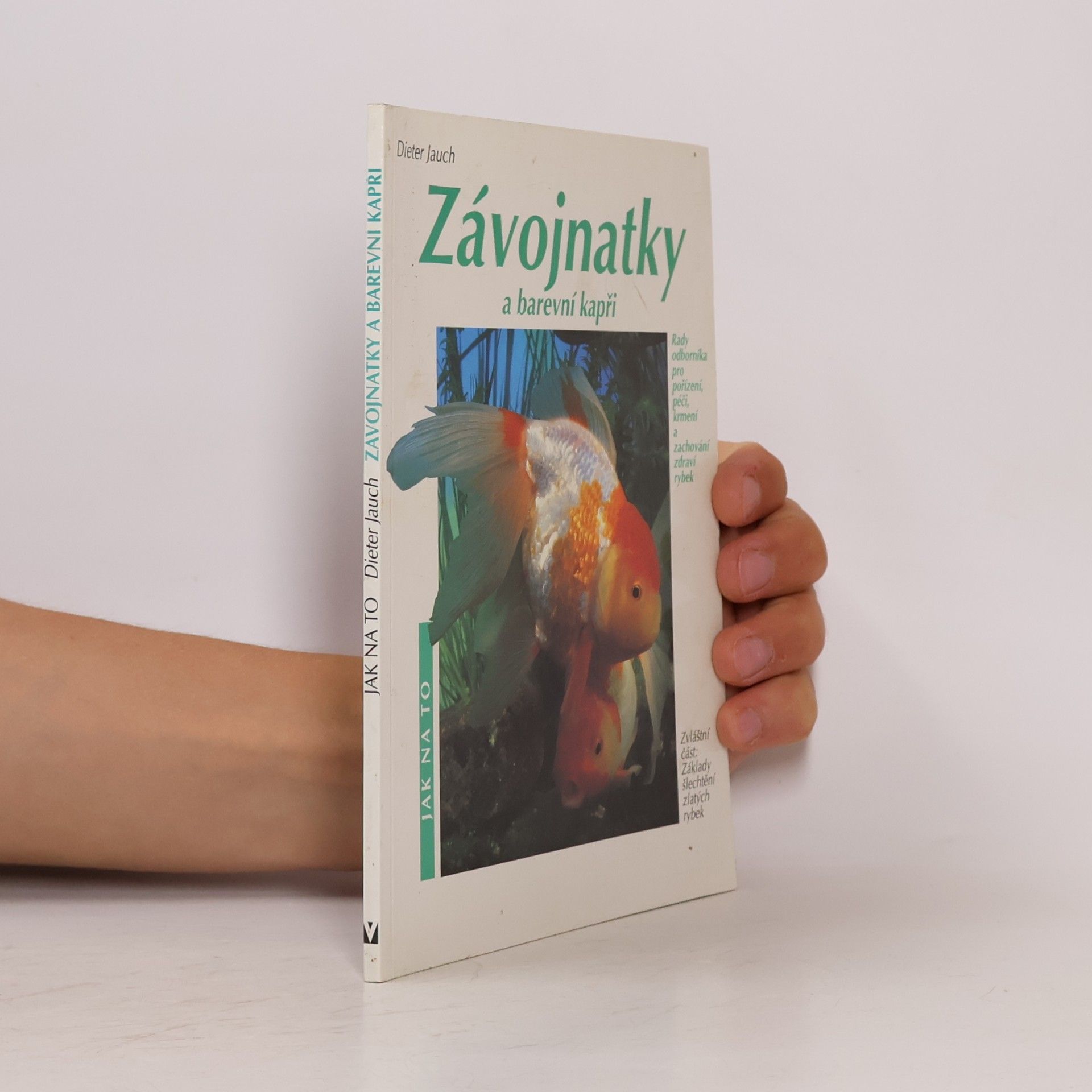Závojnatky a barevní kapři v akváriu a zahradním rybníčku