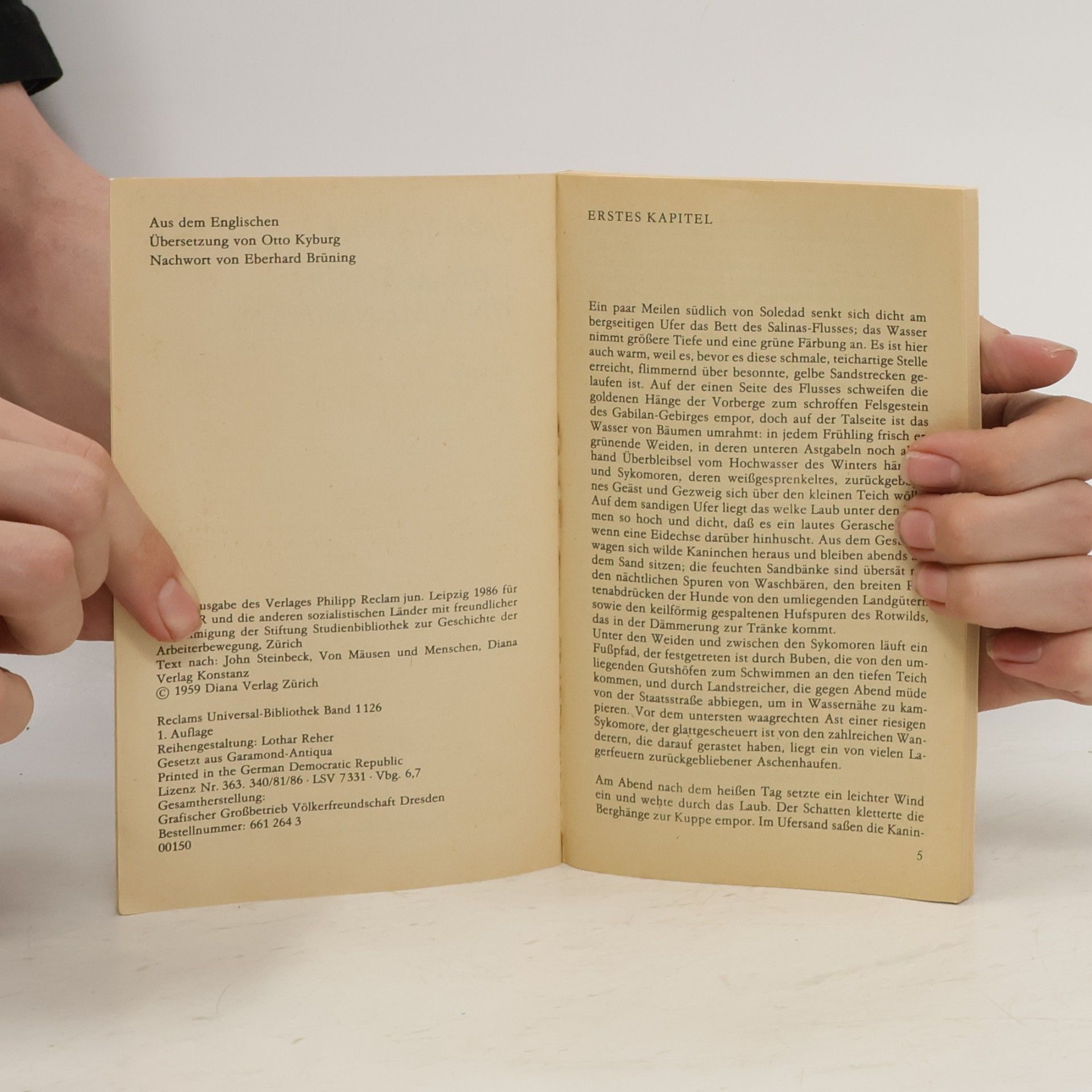 John Steinbeck Von Mäusen und Menschen