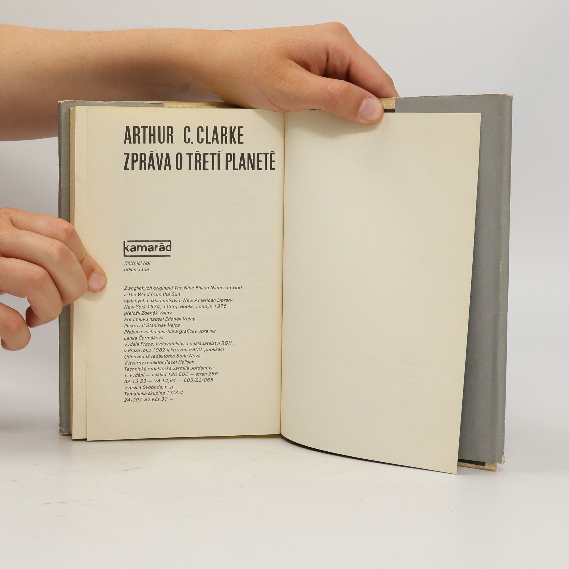 Arthur C. Clarke Zpráva o třetí planetě