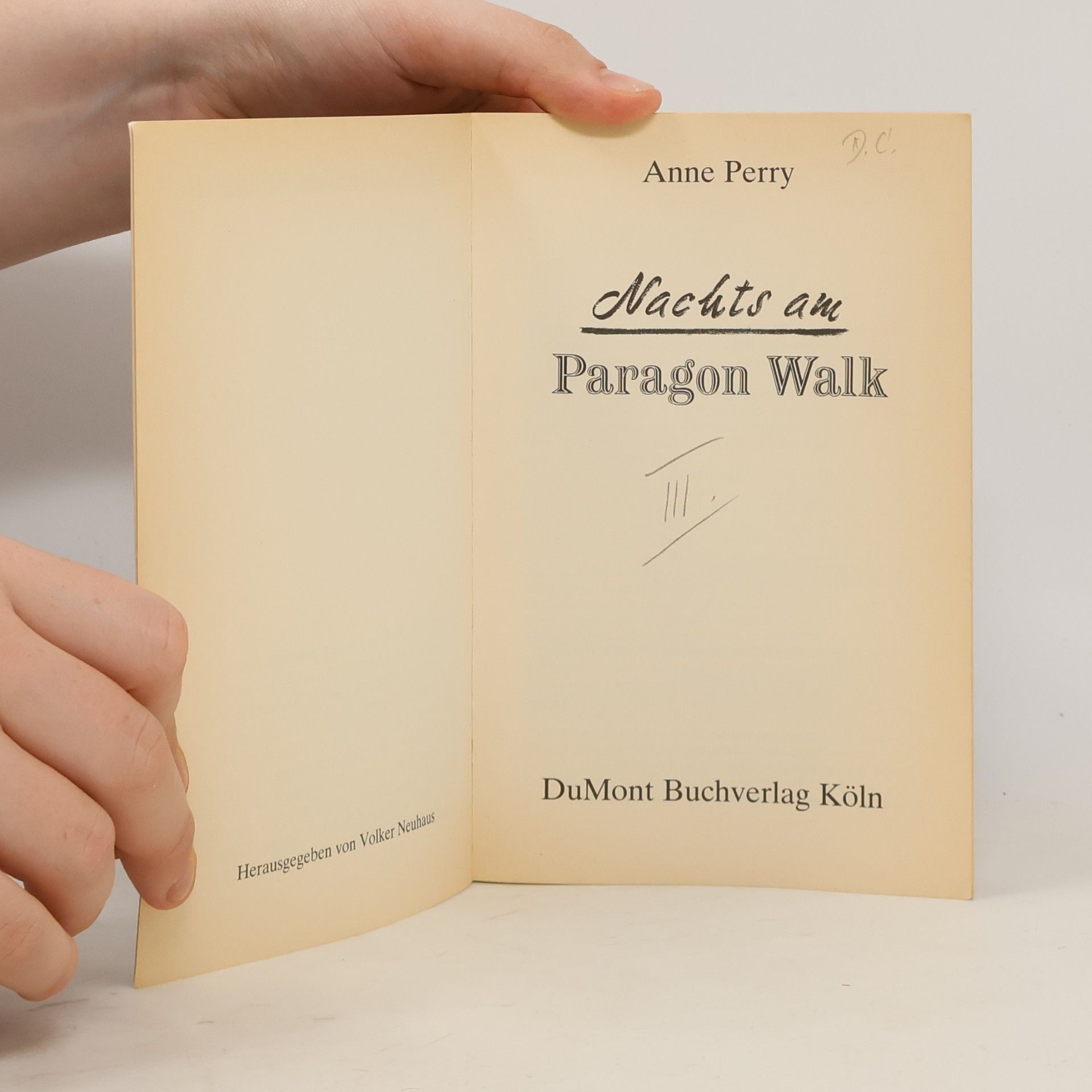 Anne Perry Nachts am Paragon Walk