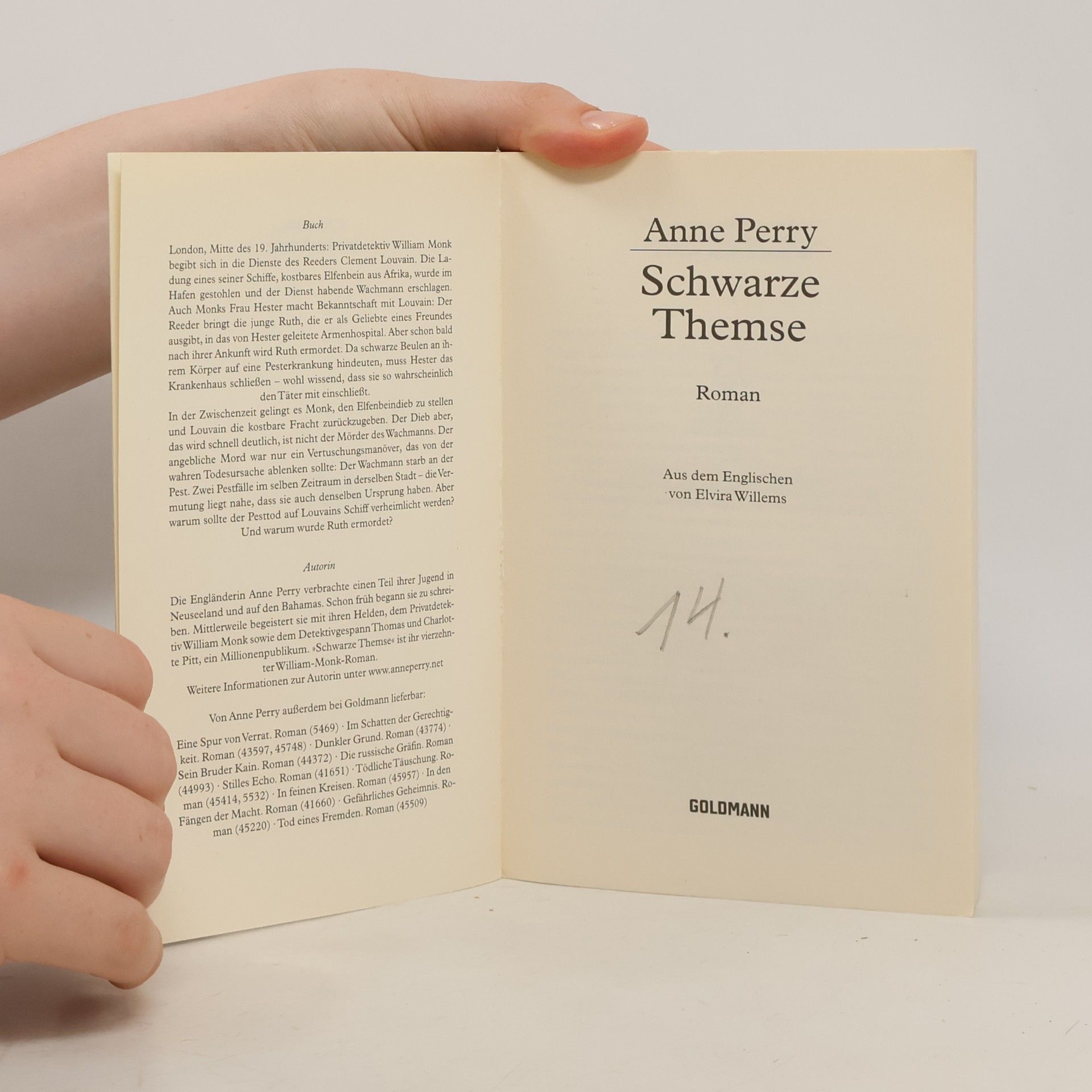 Anne Perry Schwarze Themse