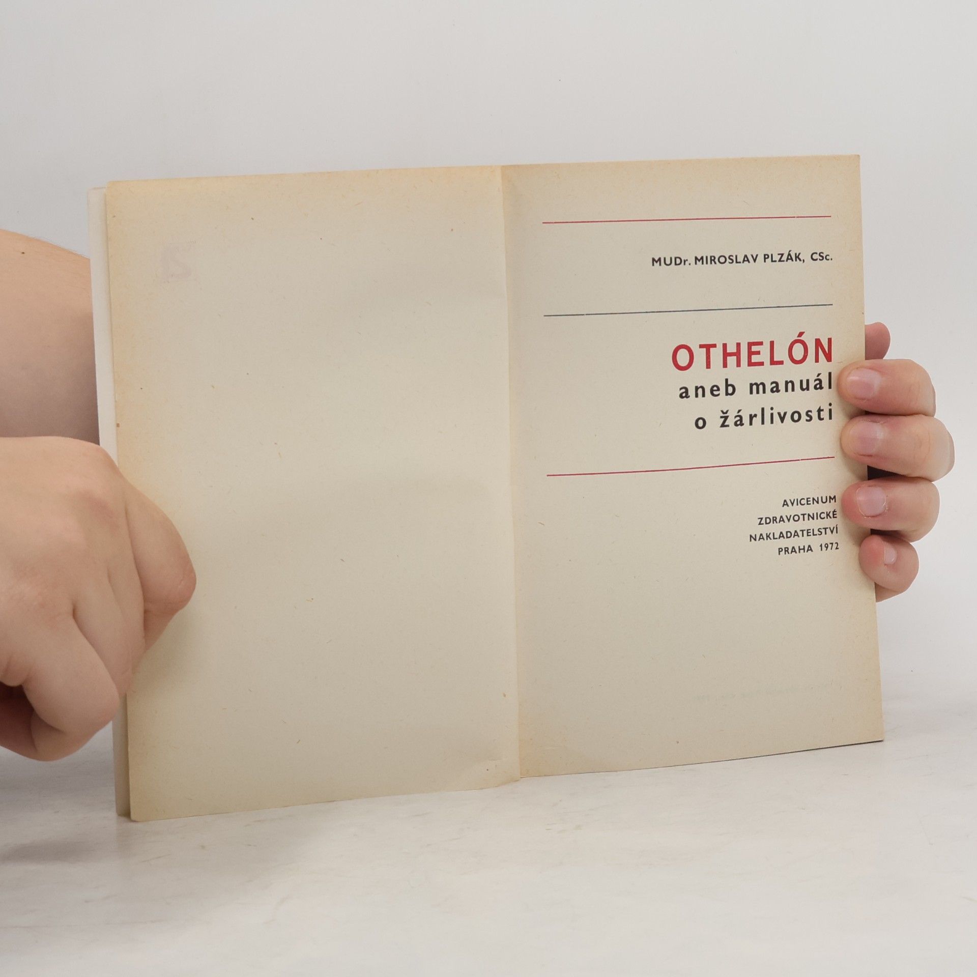 Miroslav Plzák Othelón aneb manuál o žárlivosti