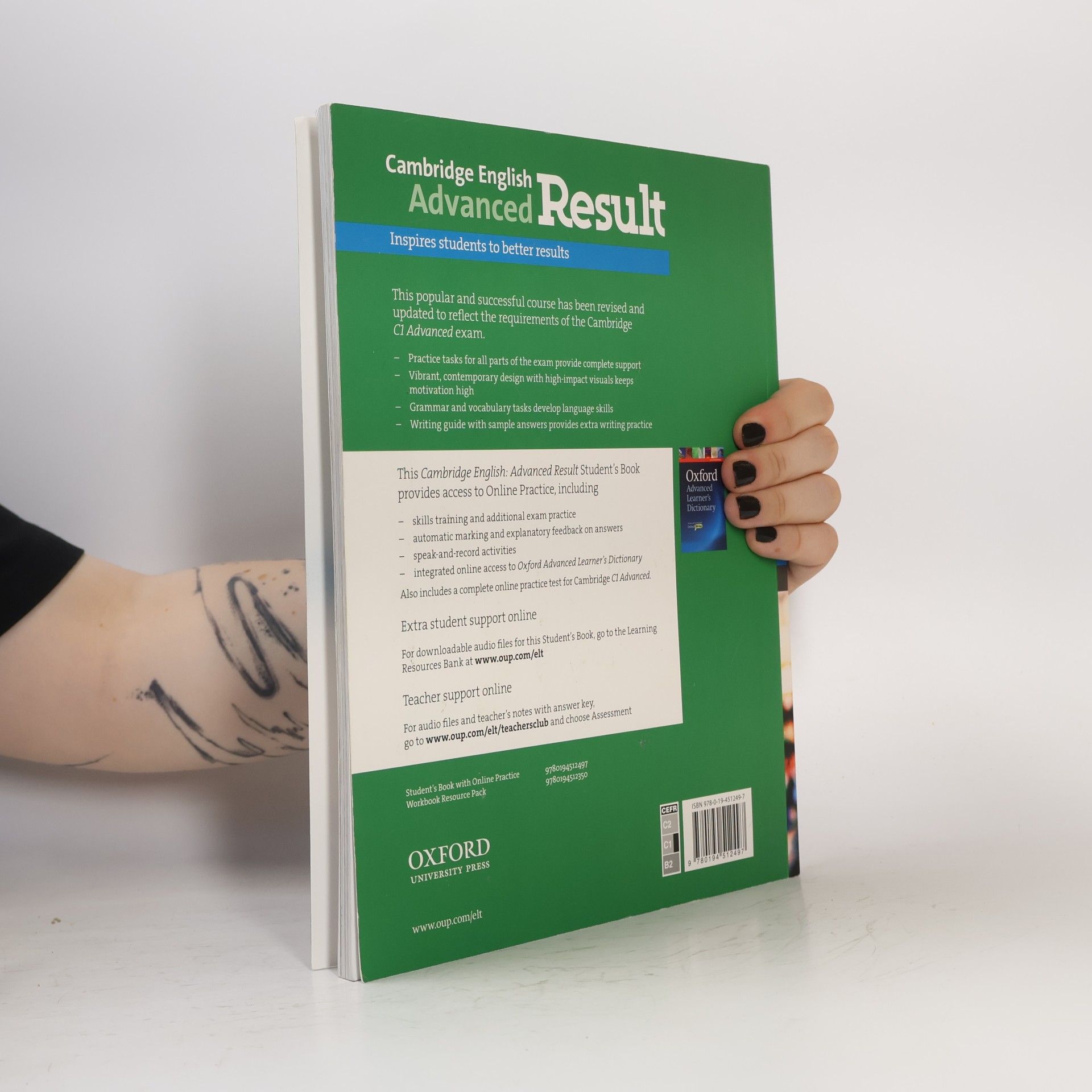 Kathy Gude Cambridge English advanced result : student´s book with online practice