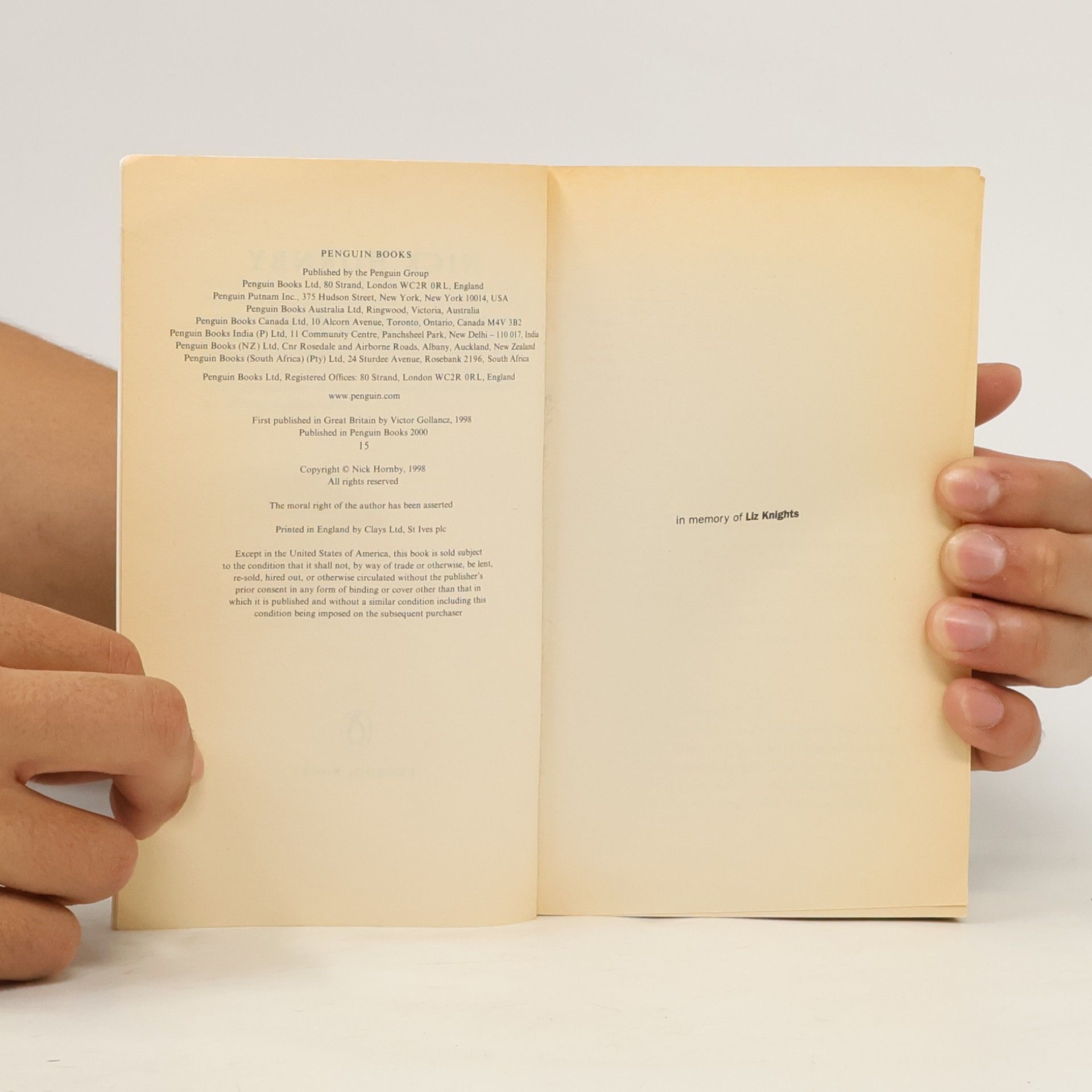 Nick Hornby About a Boy