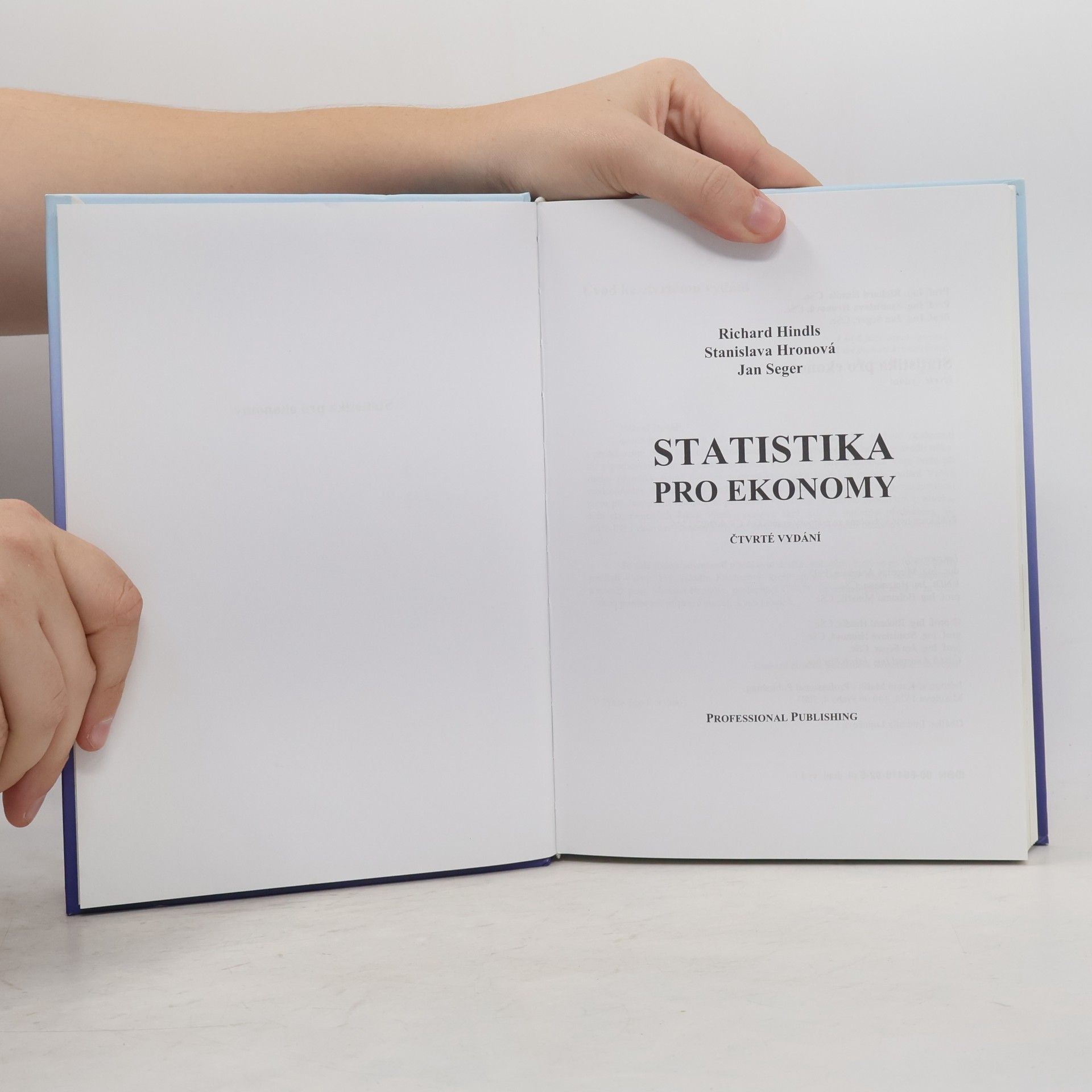 Richard Hindls Statistika pro ekonomy