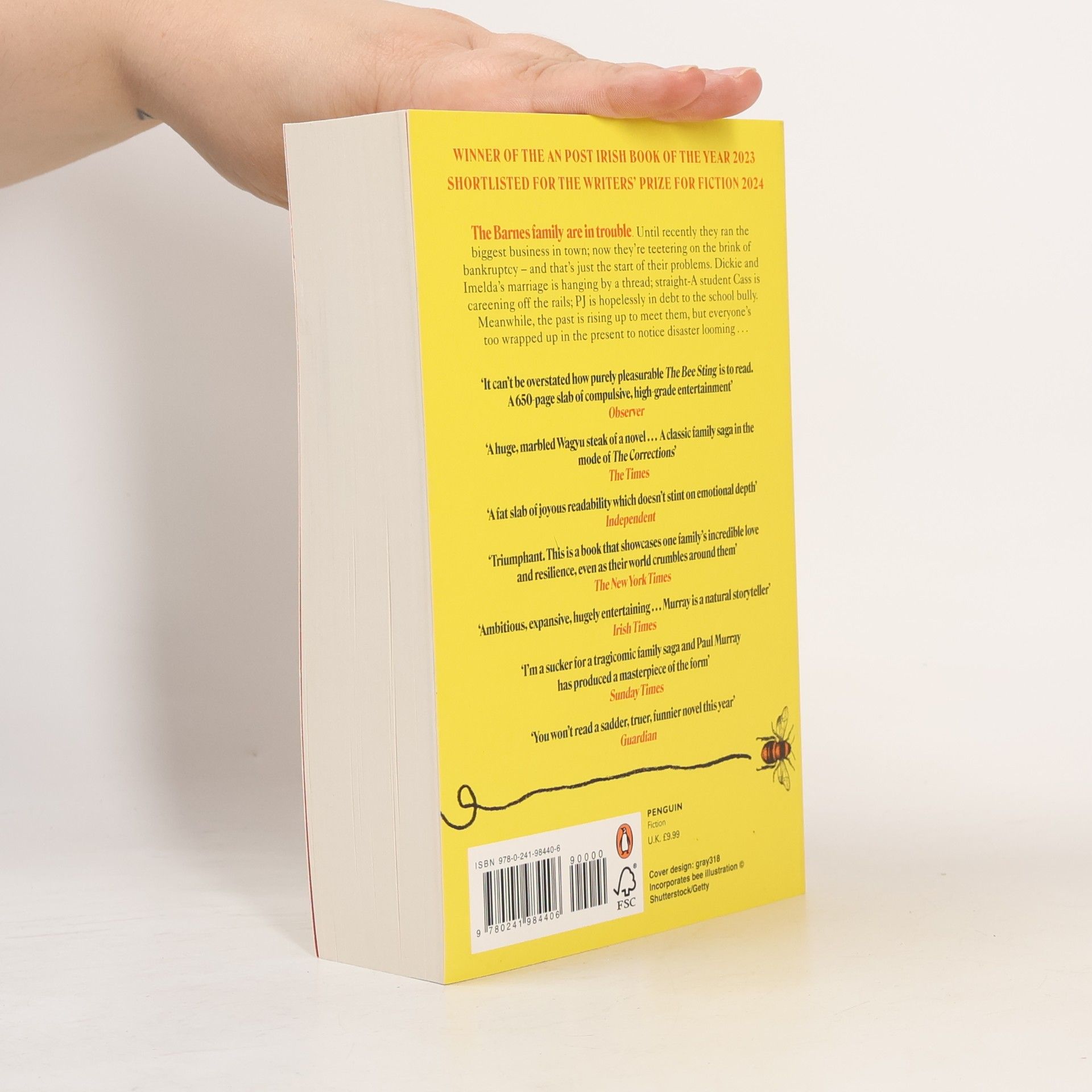 Paul Murray The Bee Sting: Shortlisted for the Booker Prize 2023