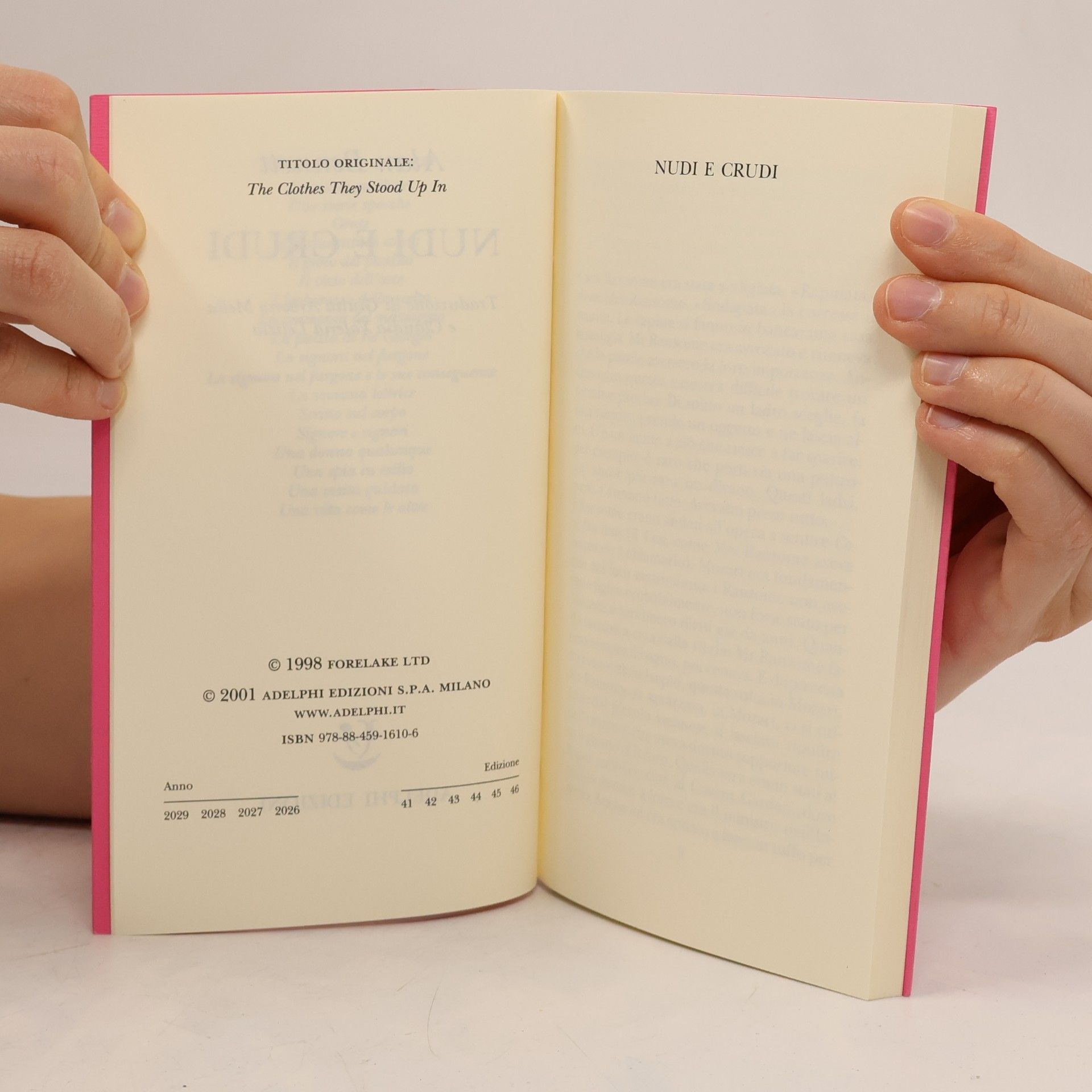 Claudia Valeria Letizia Piccola biblioteca - 461: Nudi e crudi