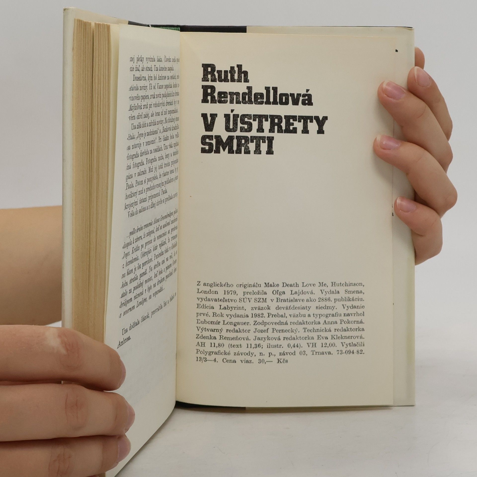 Ruth Rendell V ústrety smrti