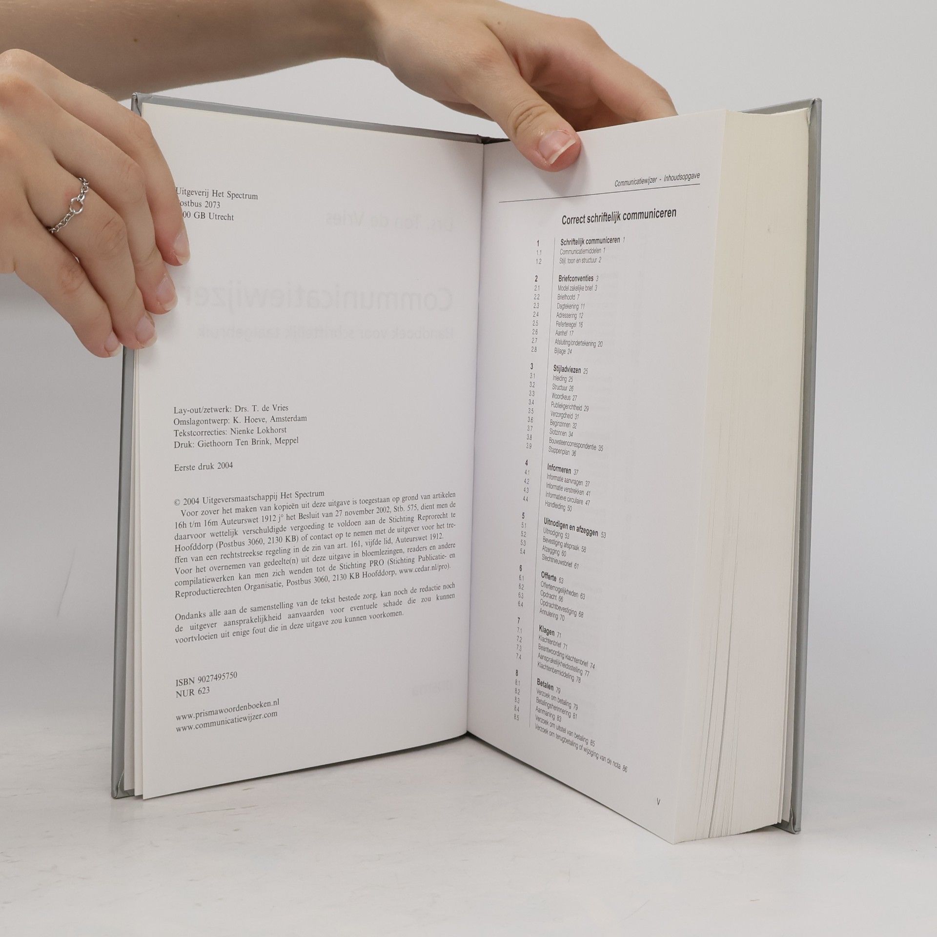 Ton de Vries Prisma handboek: Communicatiewijzer