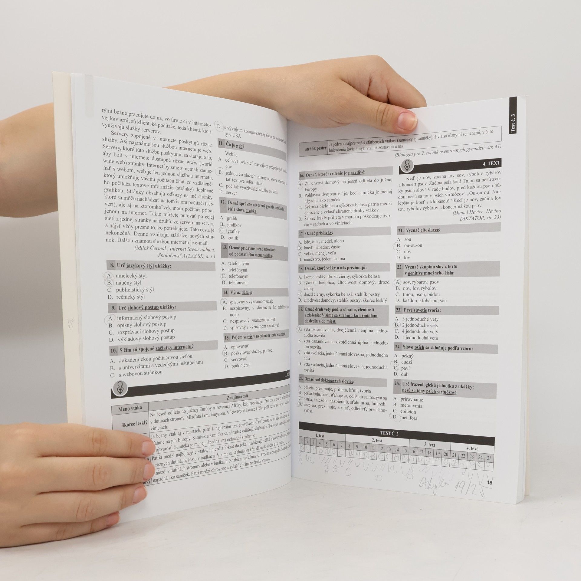 Somorová, Renáta Testy zo slovenského jazyka a literatúry
