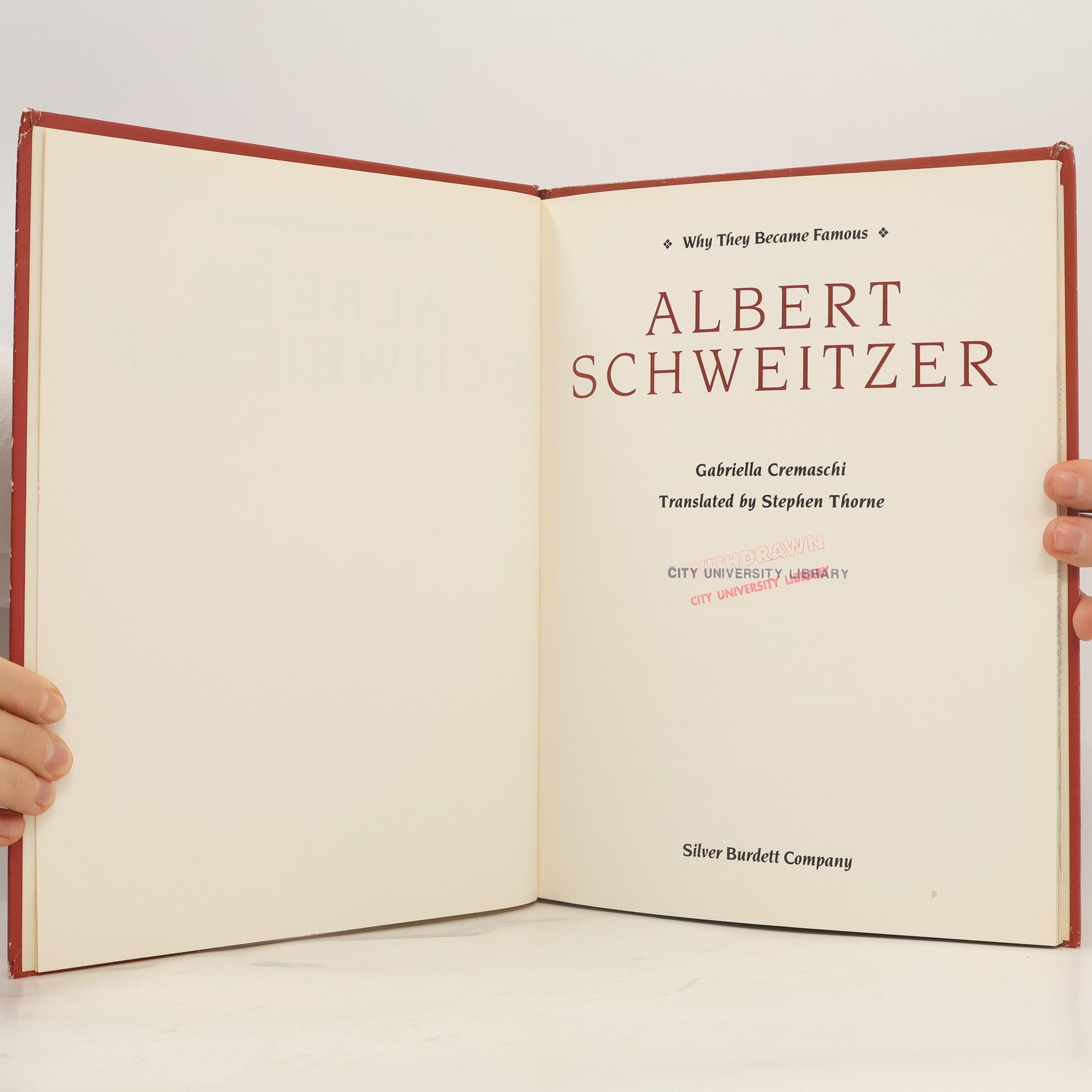 Gabriella Cremaschi Albert Schweitzer