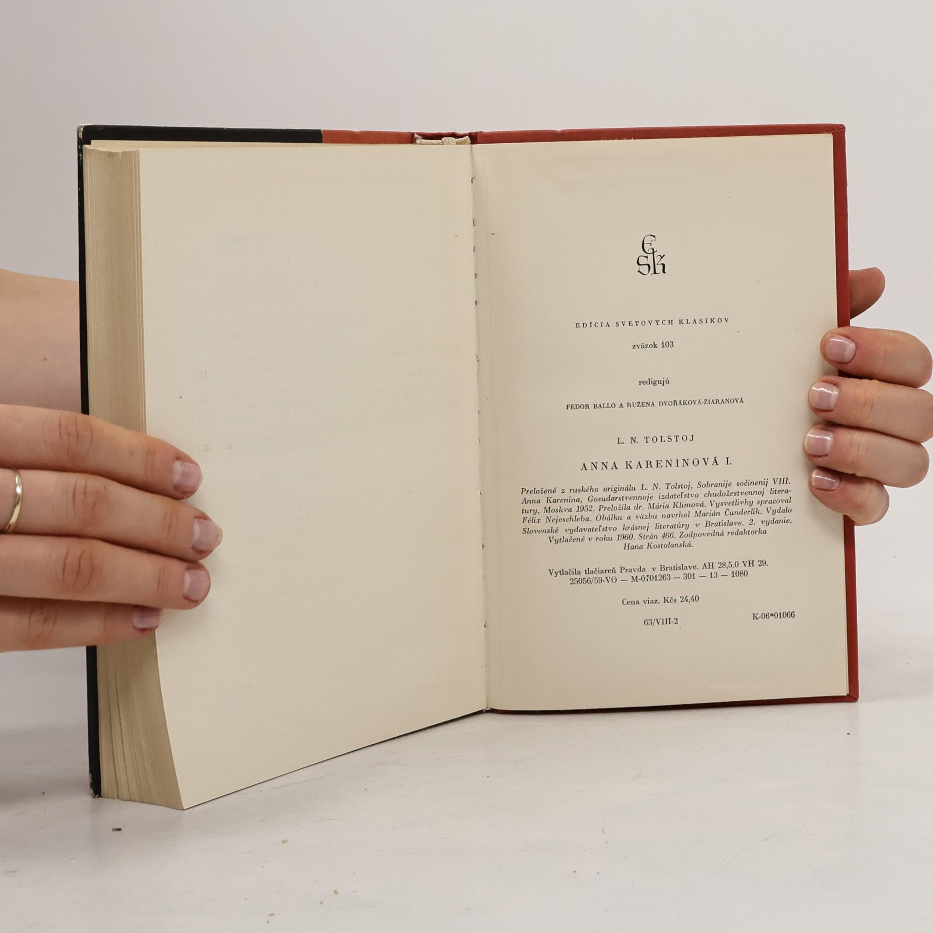 Lew Nikolajewitsch Tolstoi Anna Kareninová I.