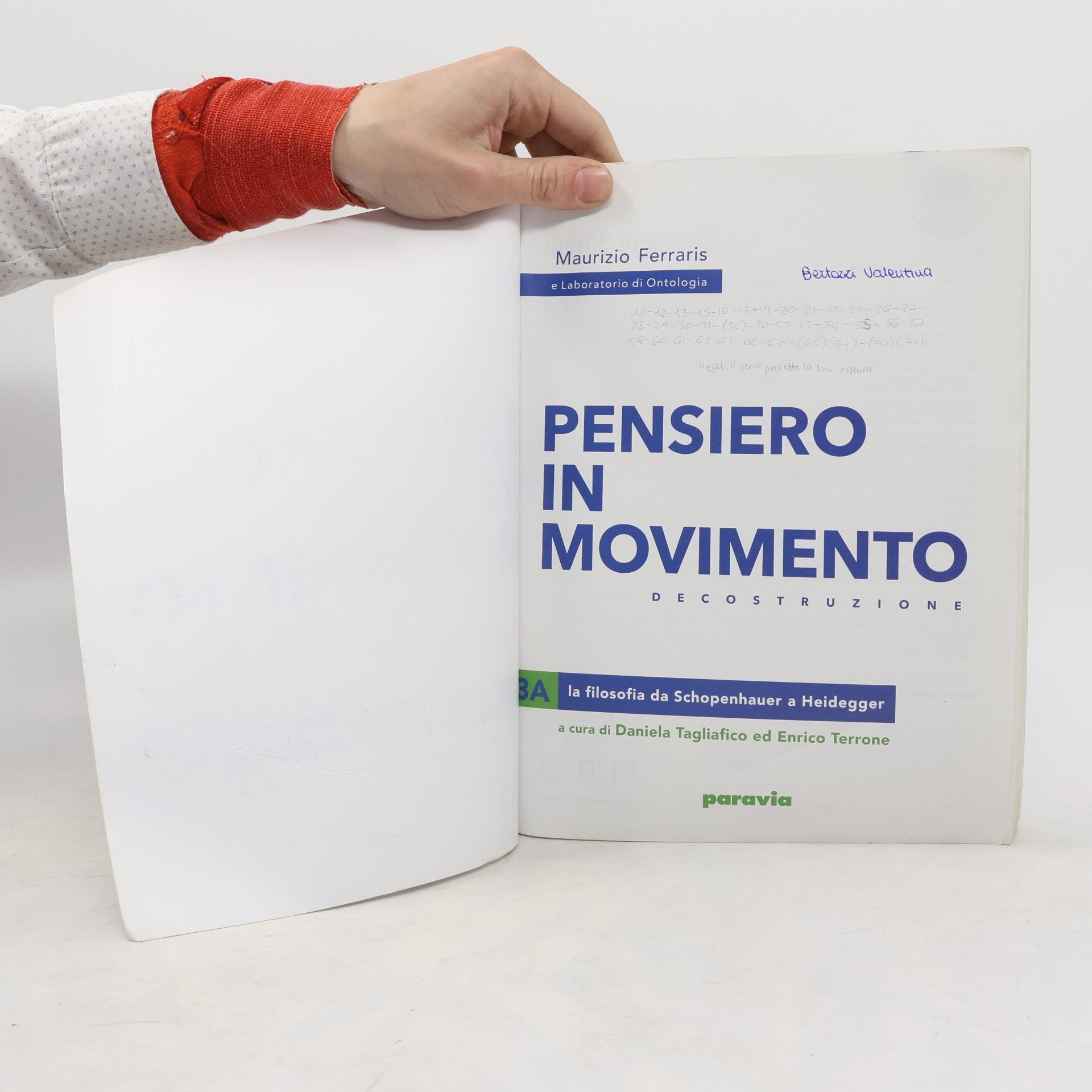 Maurizio Ferraris Pensiero in movimiento 3A