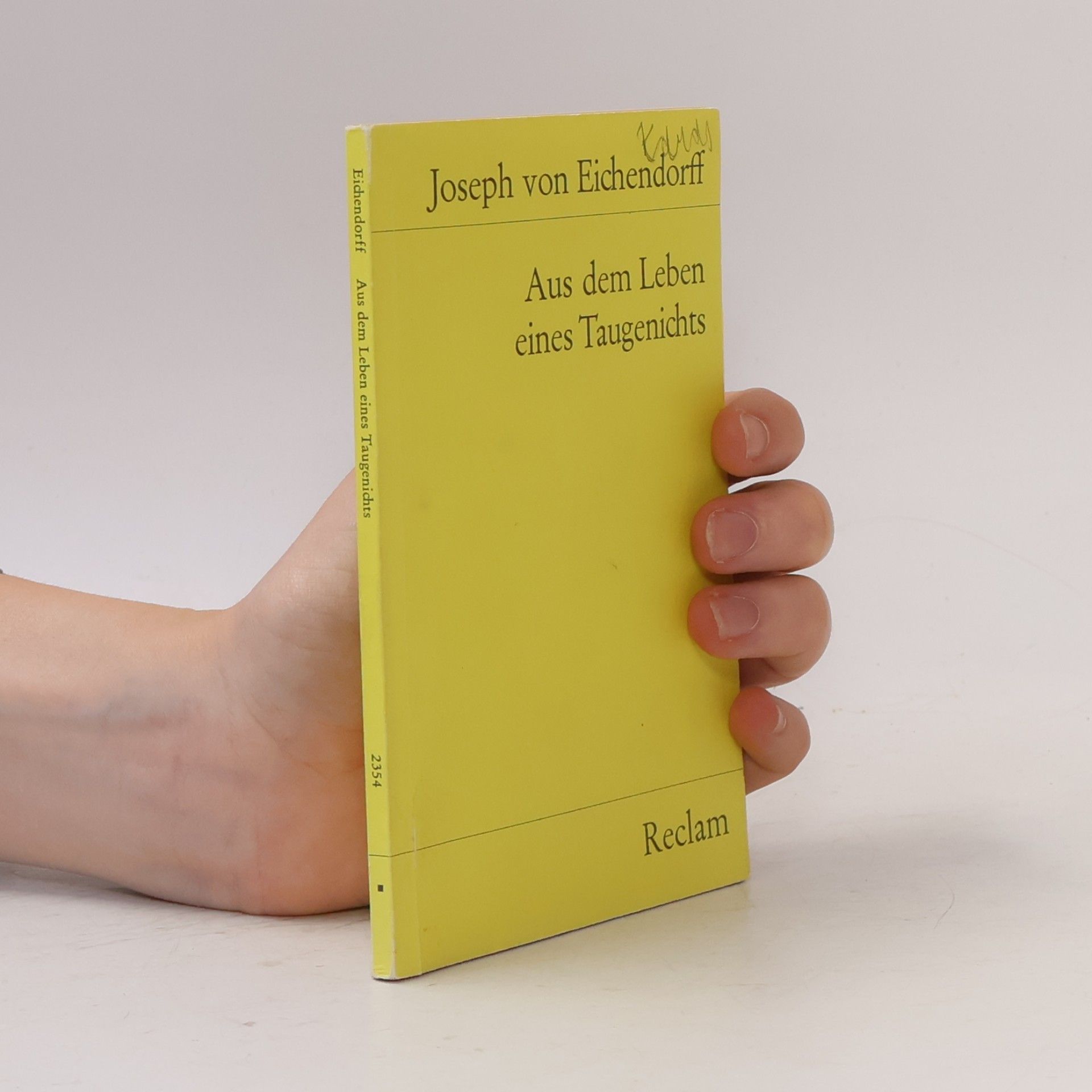Joseph von Eichendorff Aus dem Leben eines Taugenichts