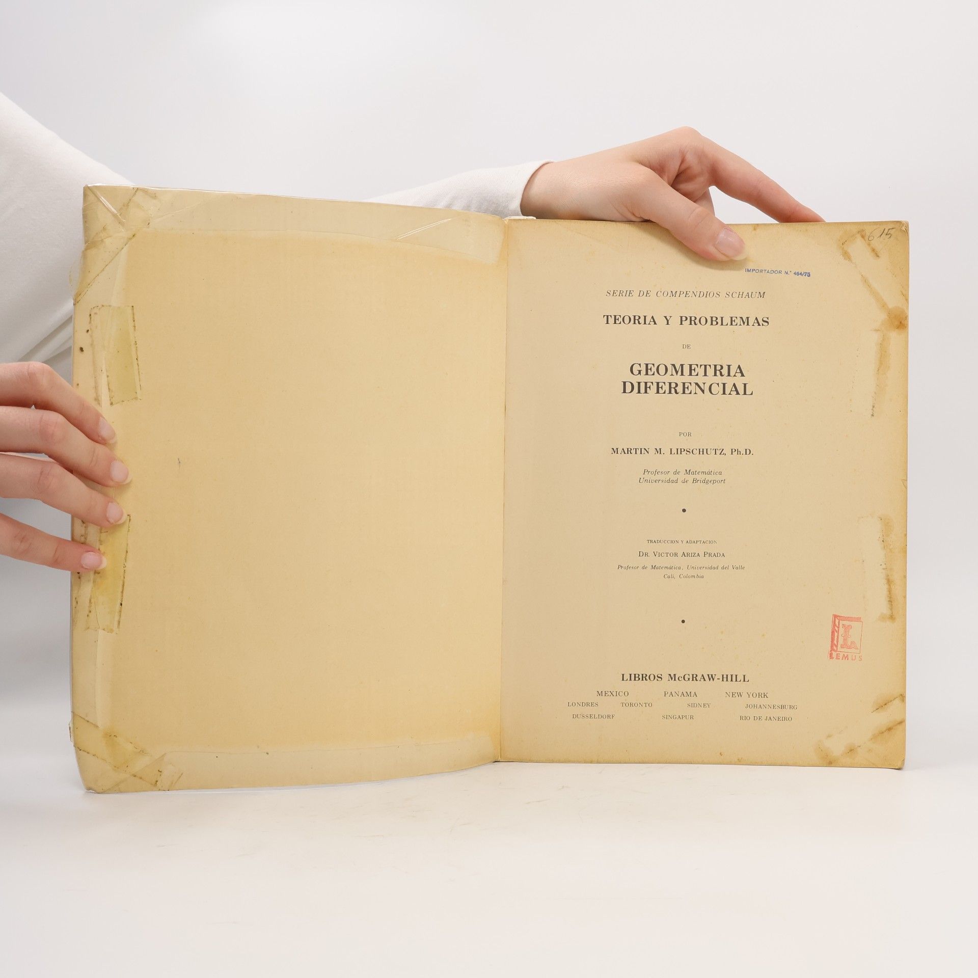 Martin M. Lipschutz Geometria diferencial