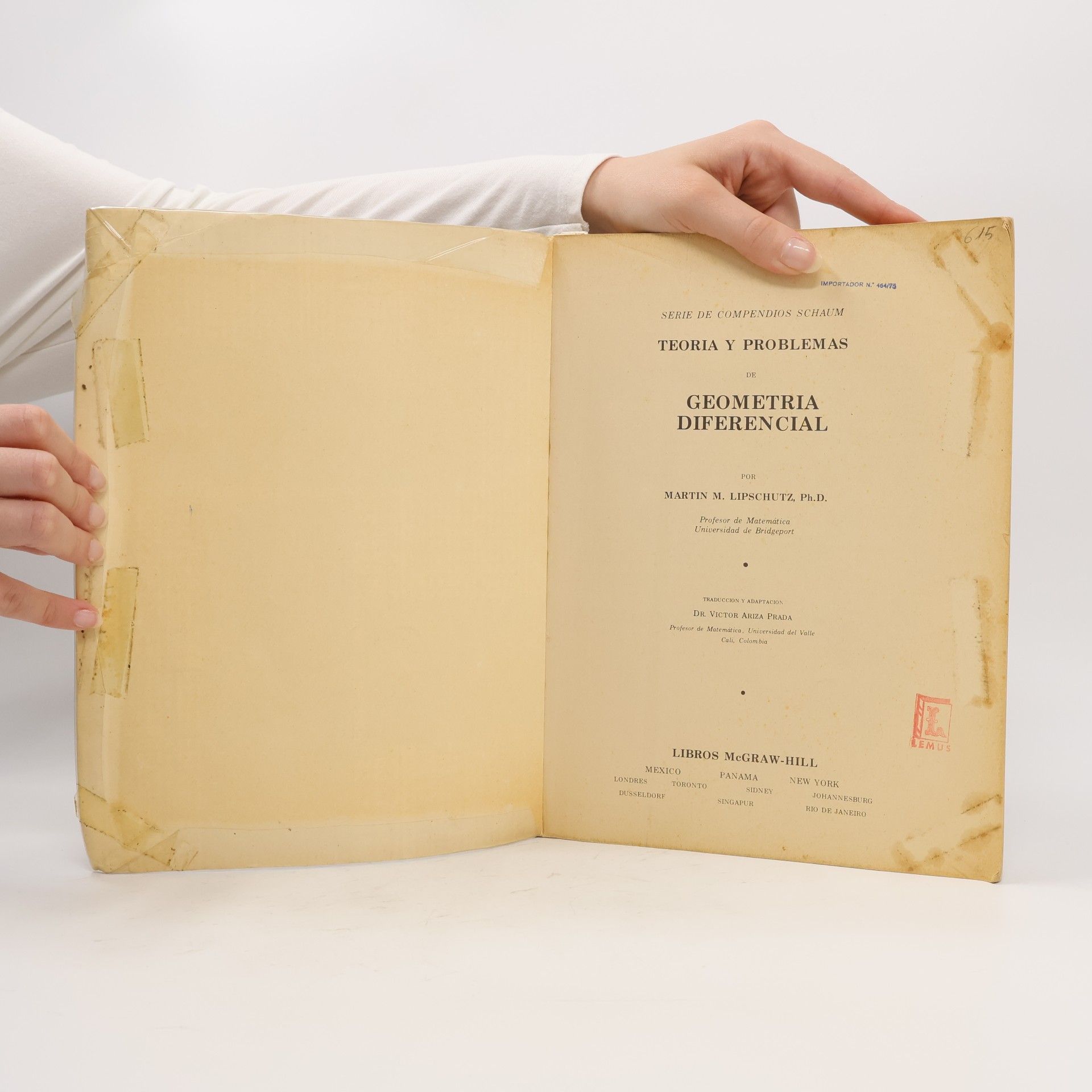 Martin M. Lipschutz Geometria diferencial