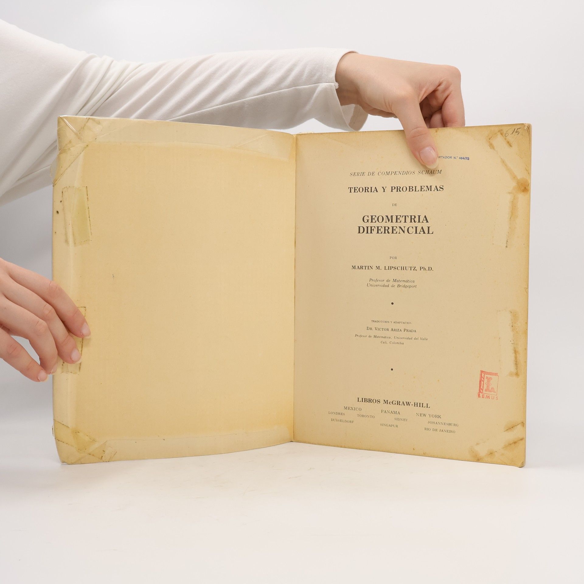 Martin M. Lipschutz Geometria diferencial