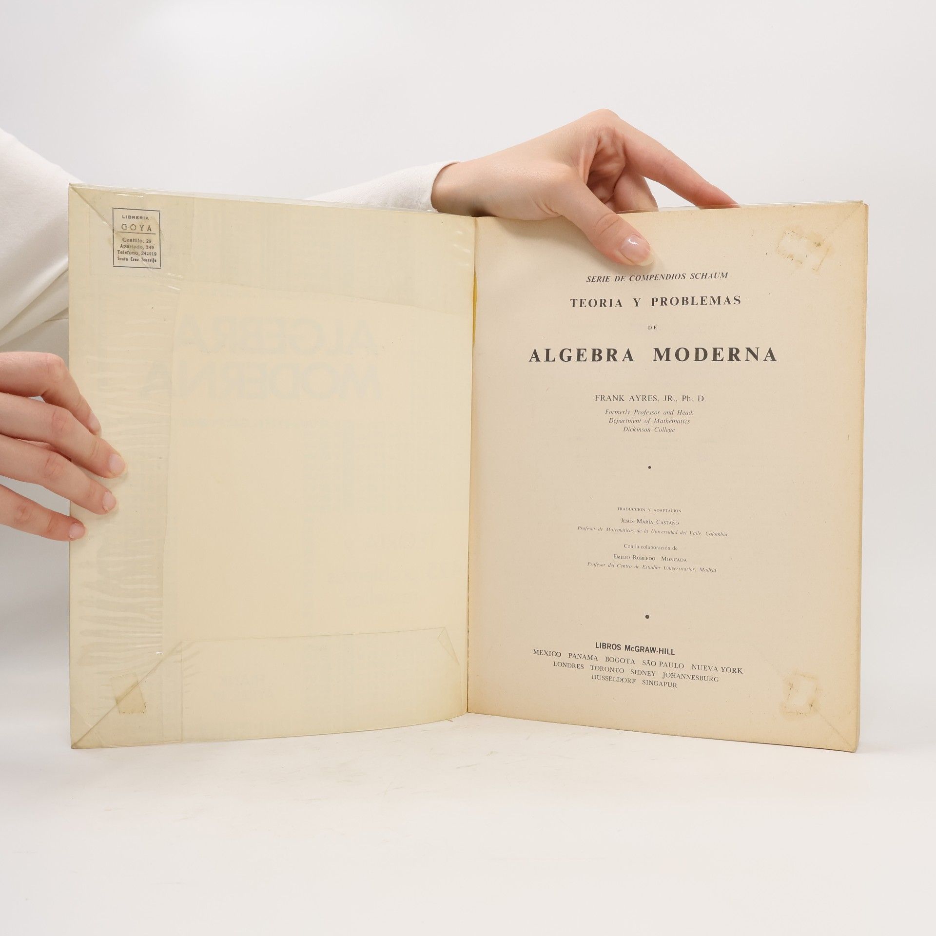 Frank Ayres, Jr. Algebra moderna