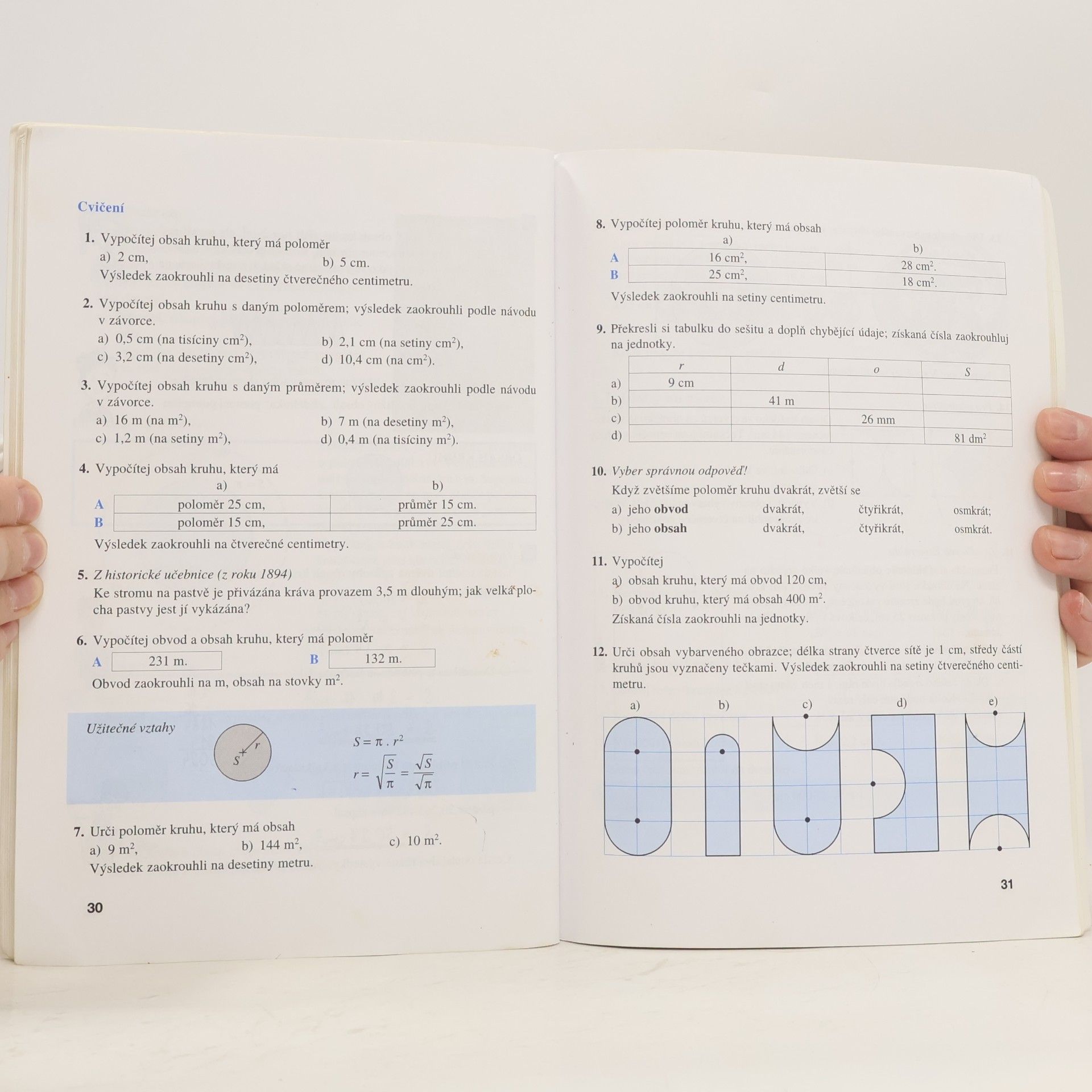 Jiří Kadleček Matematika pro 8. ročník základní školy. 3, Kruh, kružnice, válec, konstruční úlohy