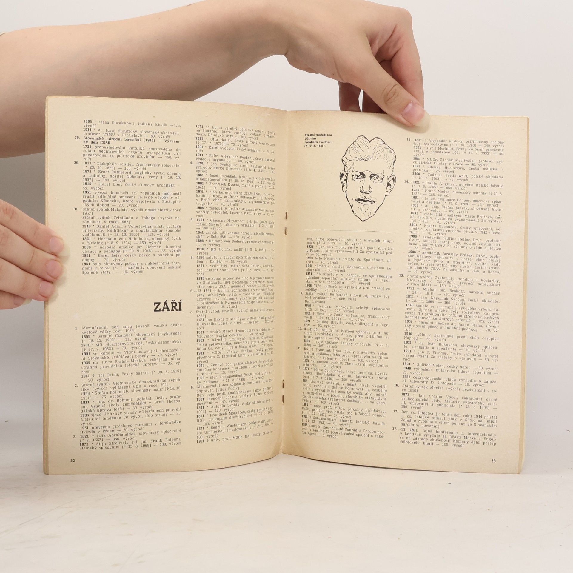 Various authors Kalendář kulturních, politických a vědeckých výročí roku 1971