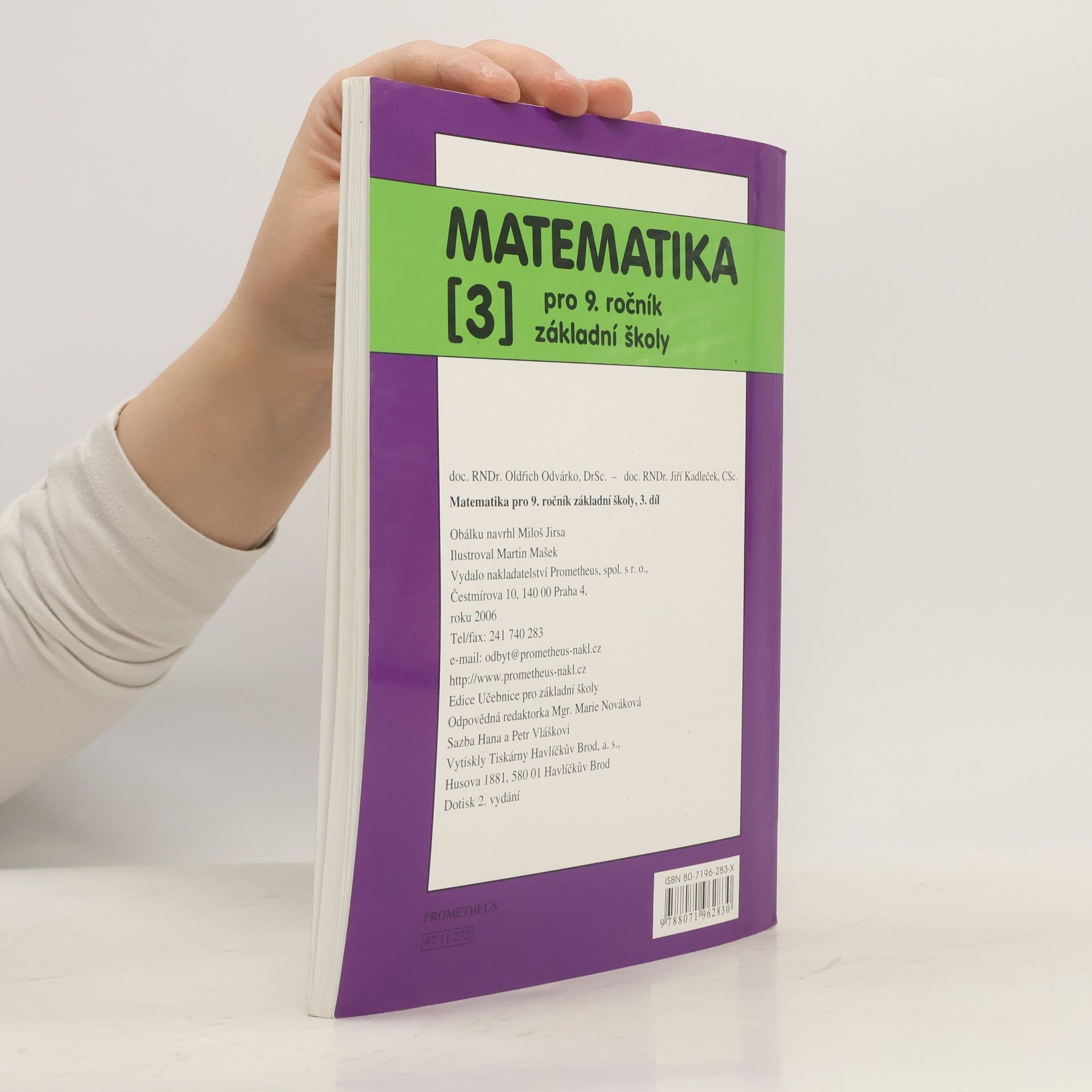 Oldřich Odvárko Matematika pro 9. ročník základní školy. 3