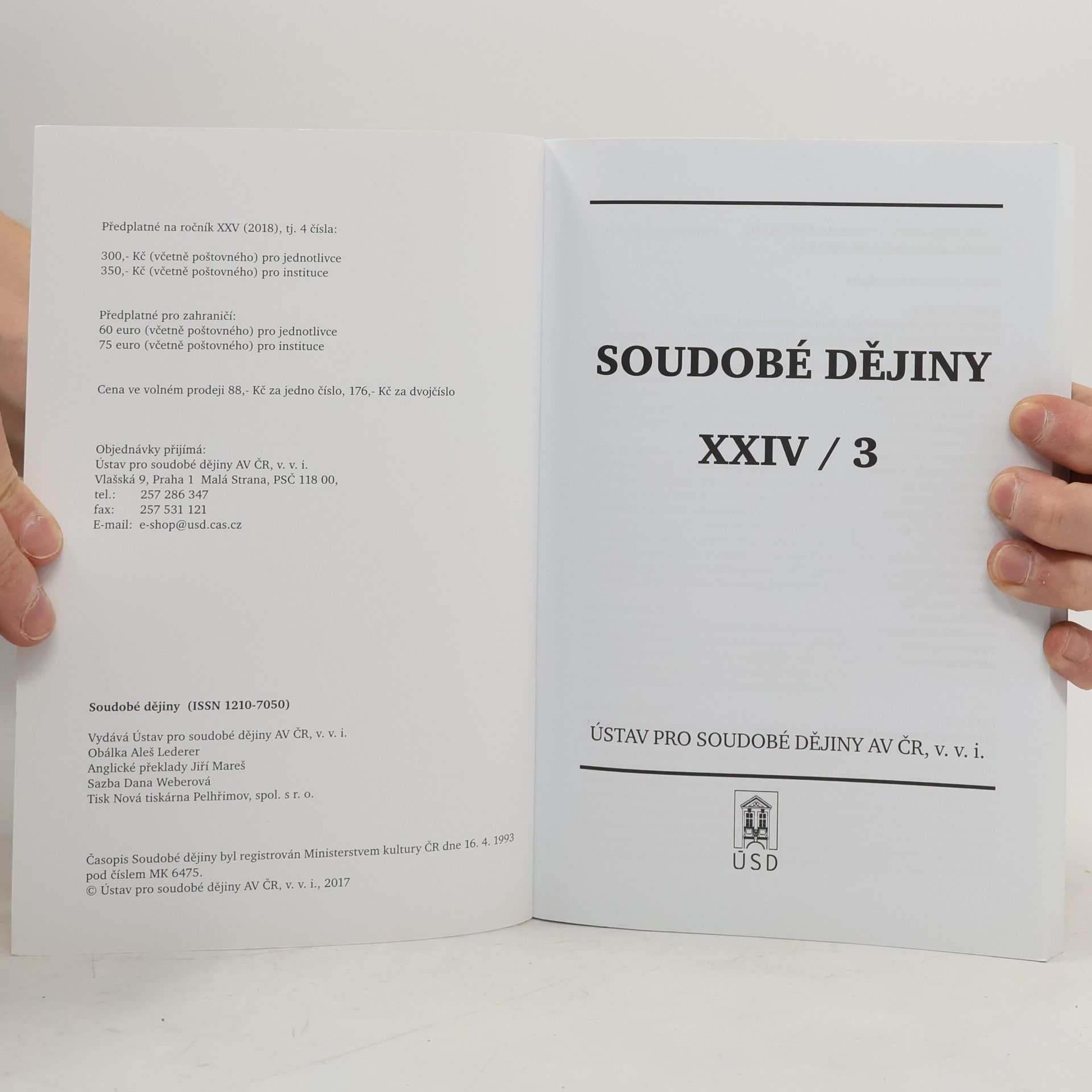 Autorenkollektiv Soudobé dějiny 3/2017