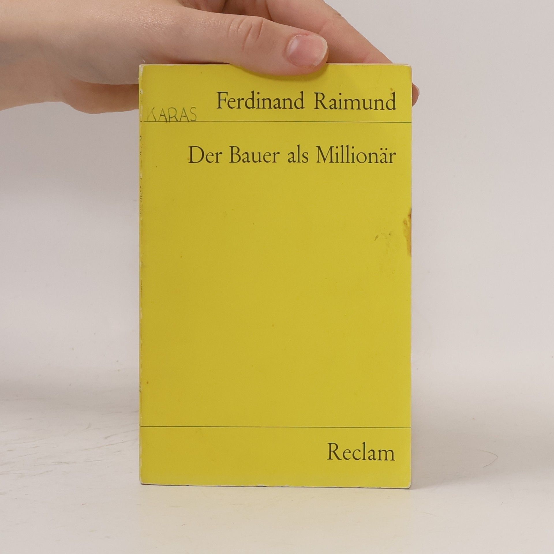 Ferdinand Raimund Der Bauer als Millionär