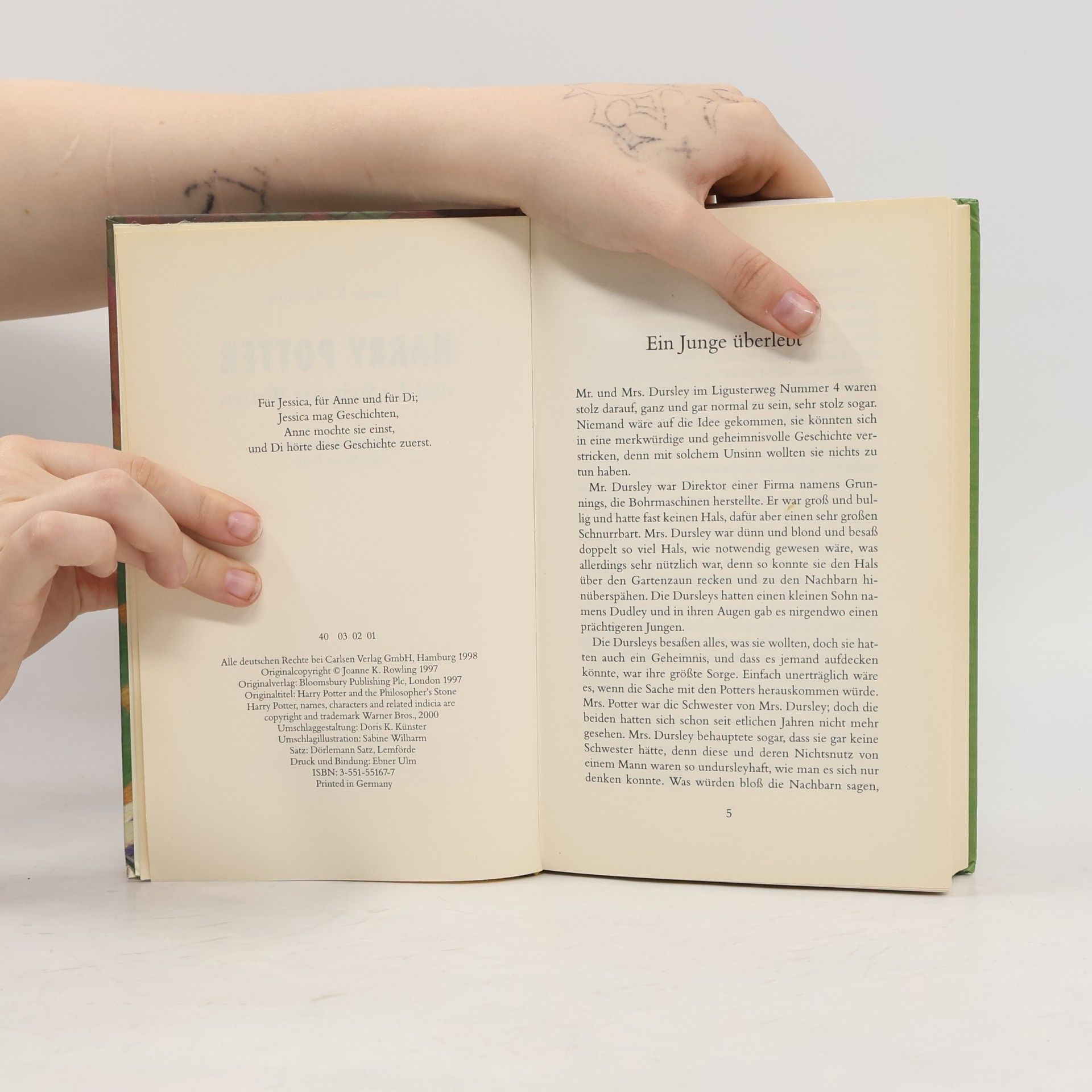 J. K. Rowling Harry Potter und der Stein der Weisen