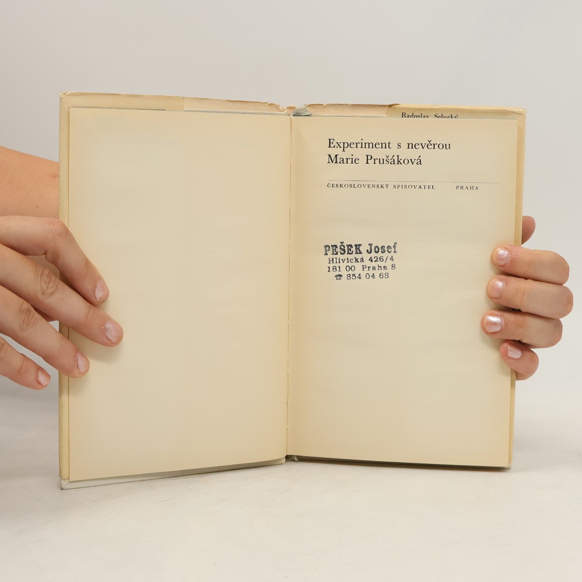 Marie Prušáková Experiment s nevěrou