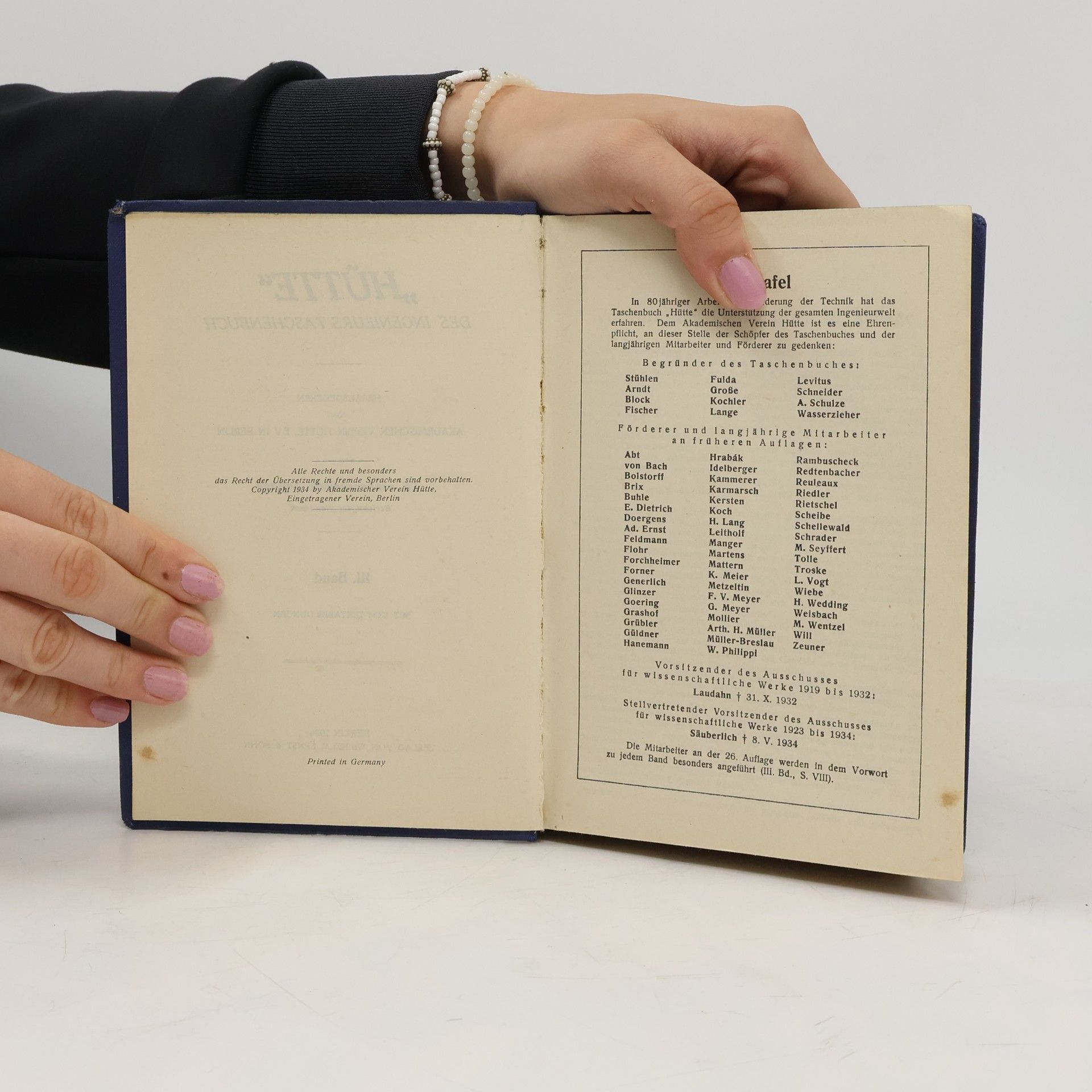 Autorenkollektiv Hütte, des Ingenieurs Taschenbuch III.