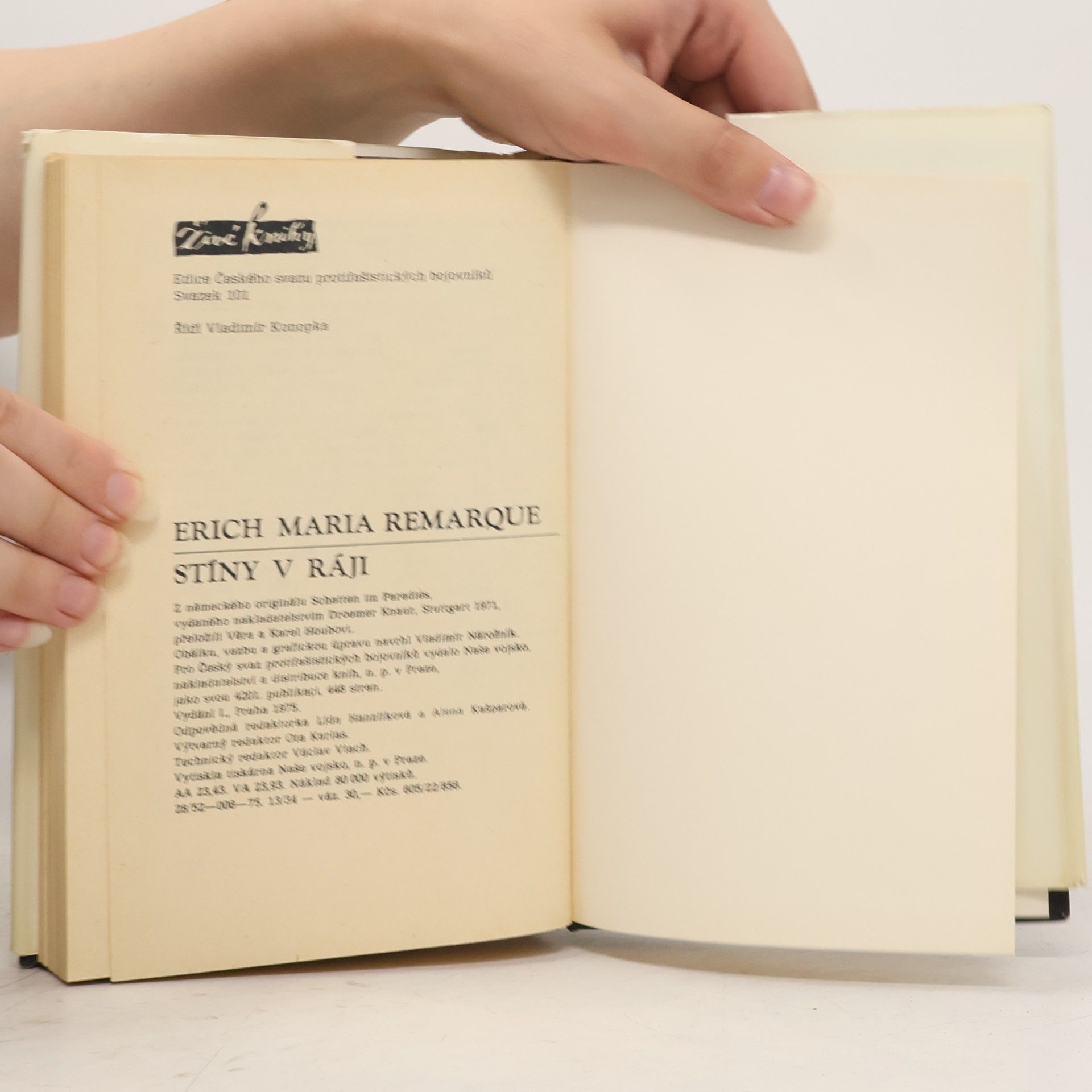Erich Maria Remarque Stíny v ráji