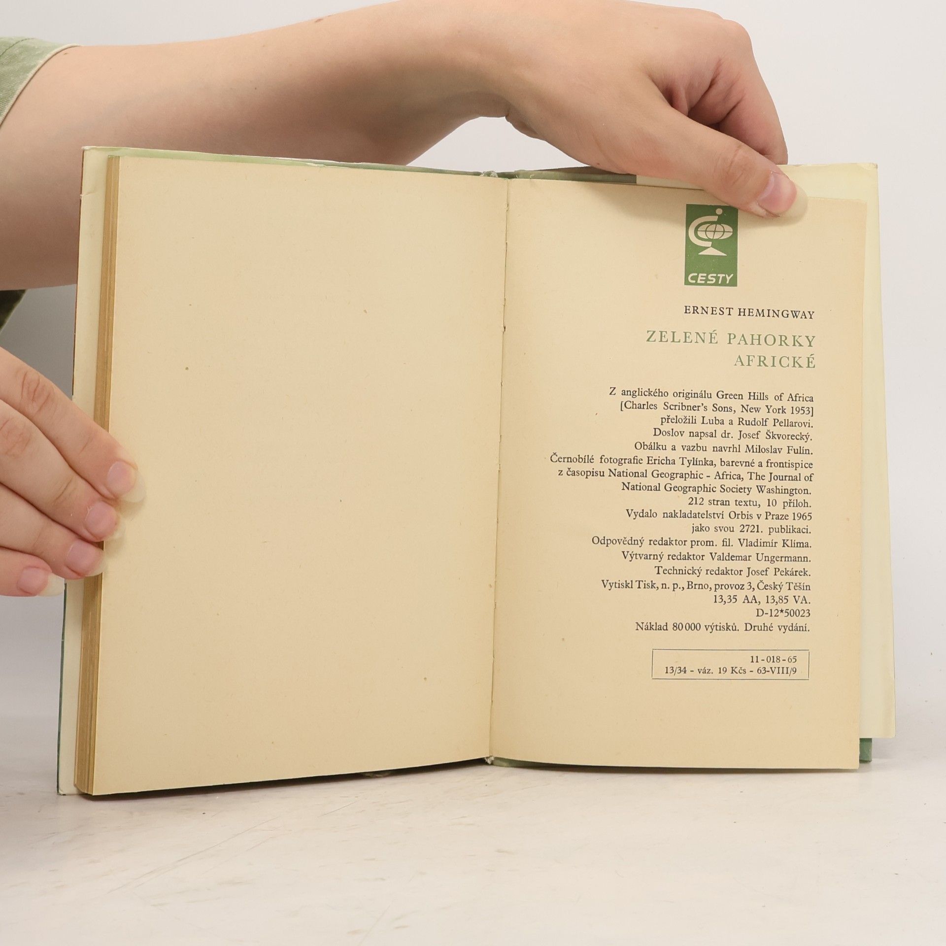 Ernest Hemingway Zelené pahorky africké