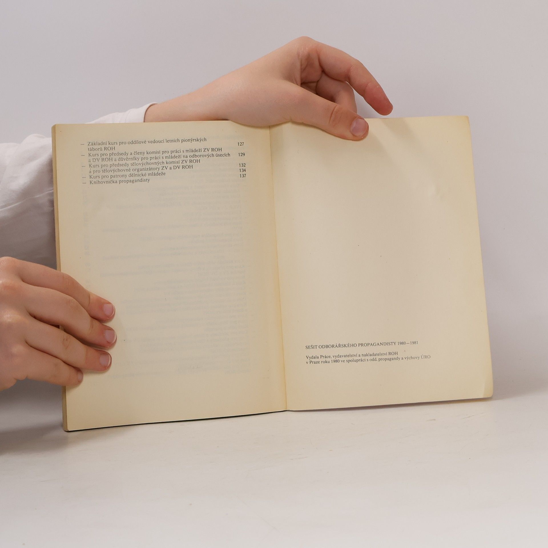 Kolektiv autorů Sešit odborářského propagandisty 1980-1981