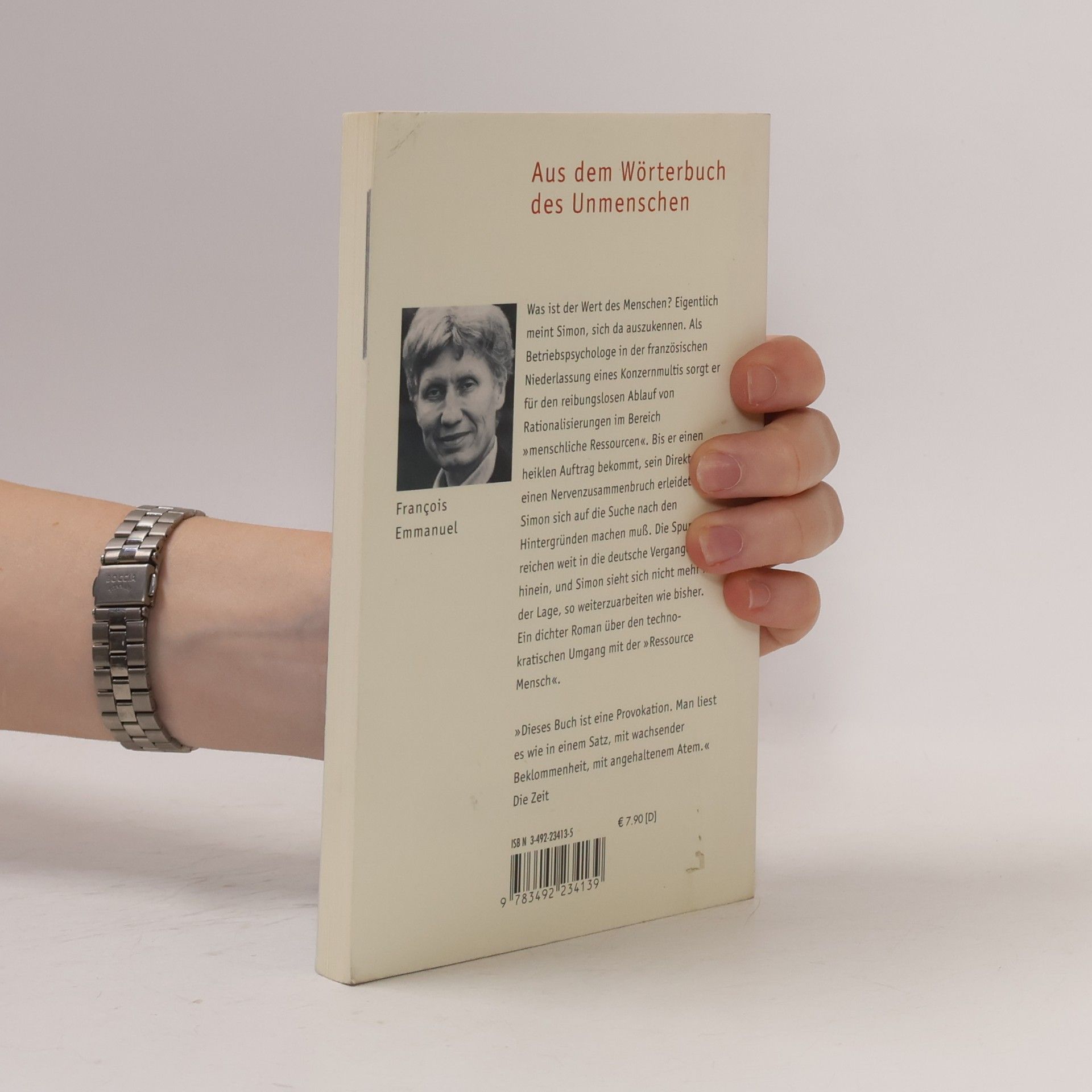 Franc ois Emmanuel Der Wert des Menschen