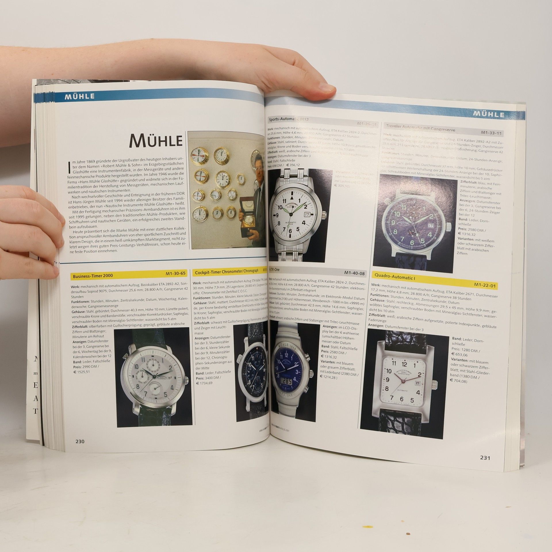 Peter Braun Armbanduhren Katalog 2001
