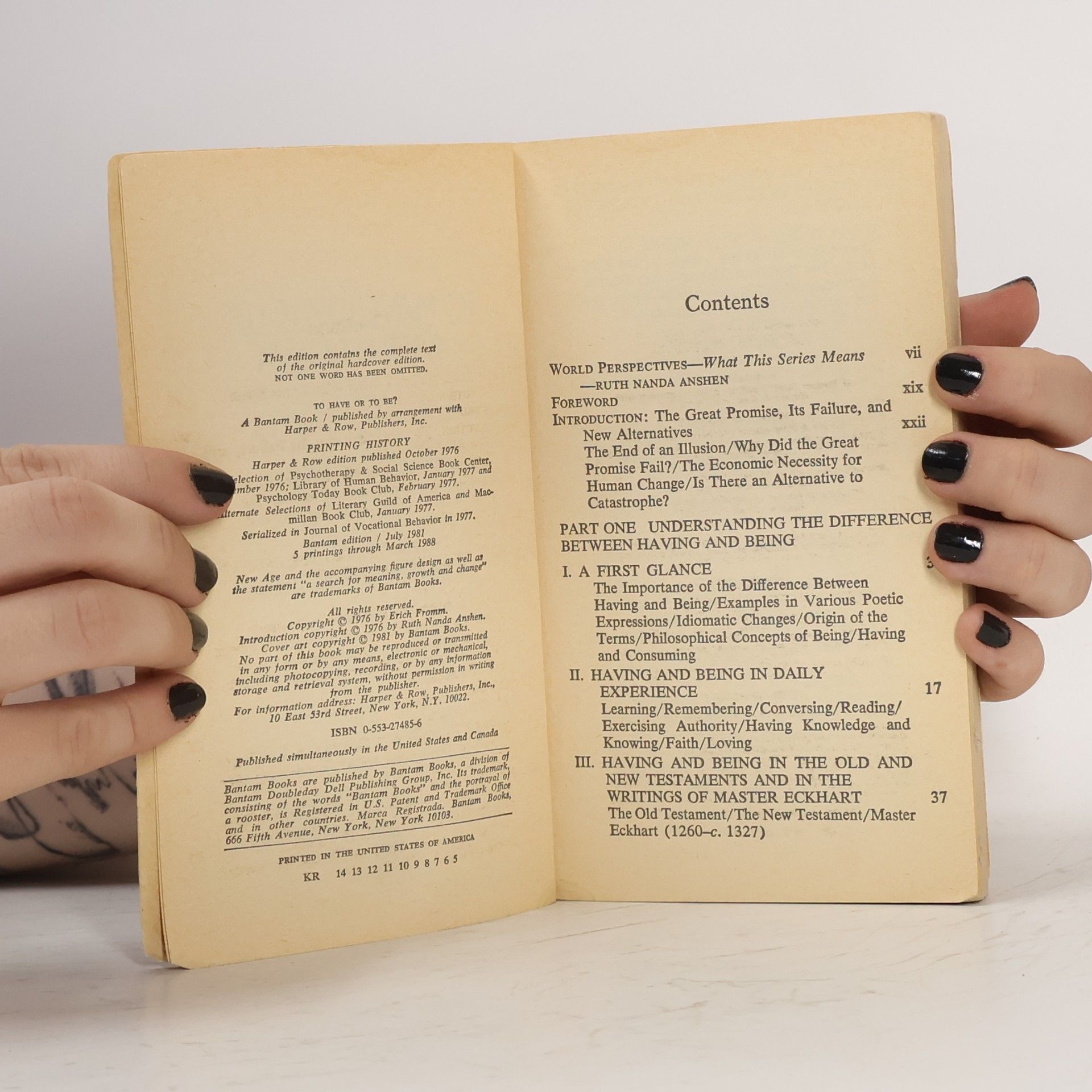 Erich Fromm To Have or to Be