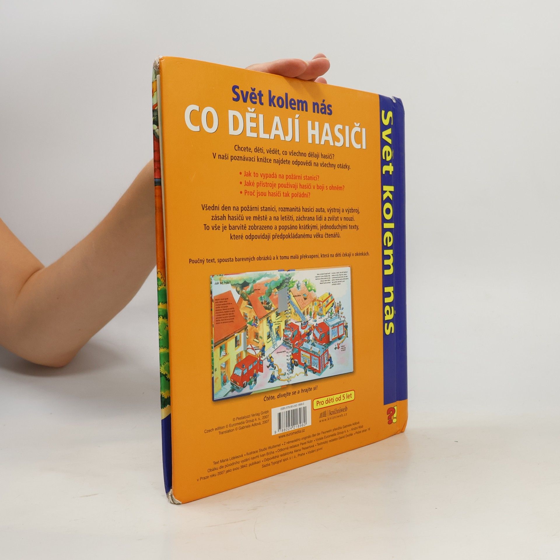 Maria Lidele Co dělají hasiči: Poznávací kniha pro děti od 5 let