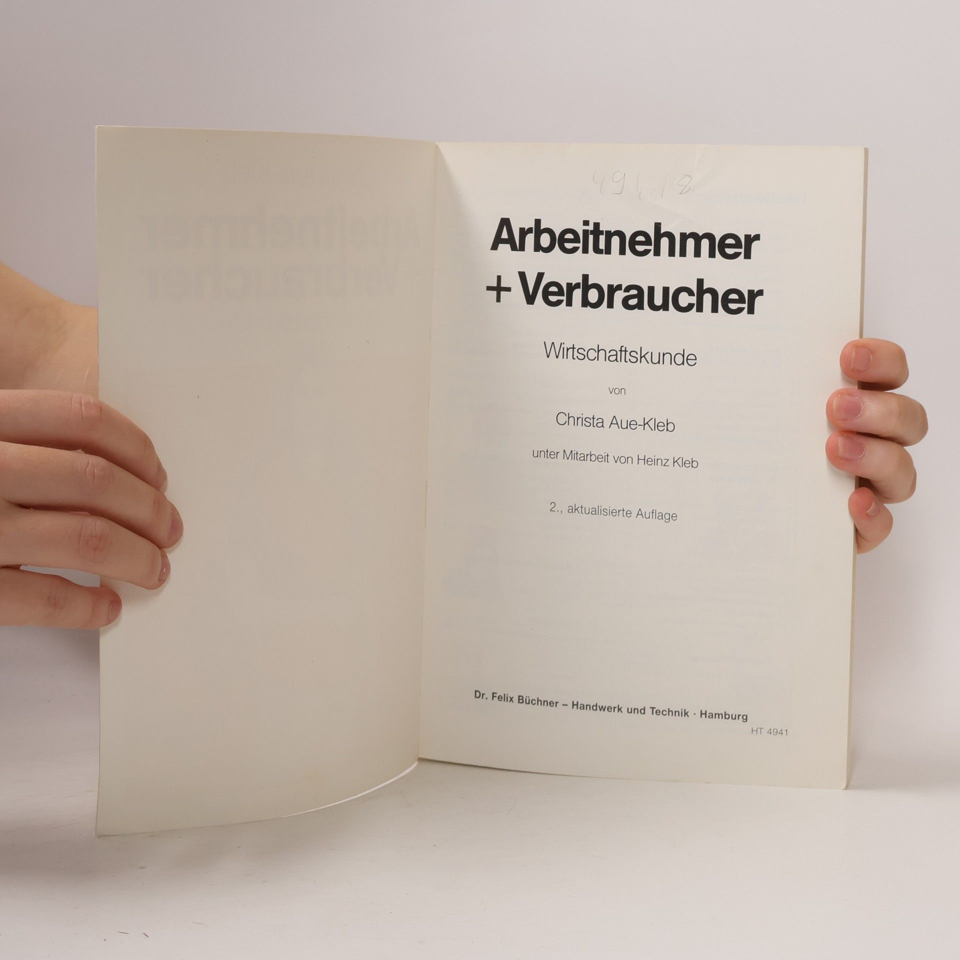 Christa Aue-Kleb Arbeitnehmer und Verbraucher