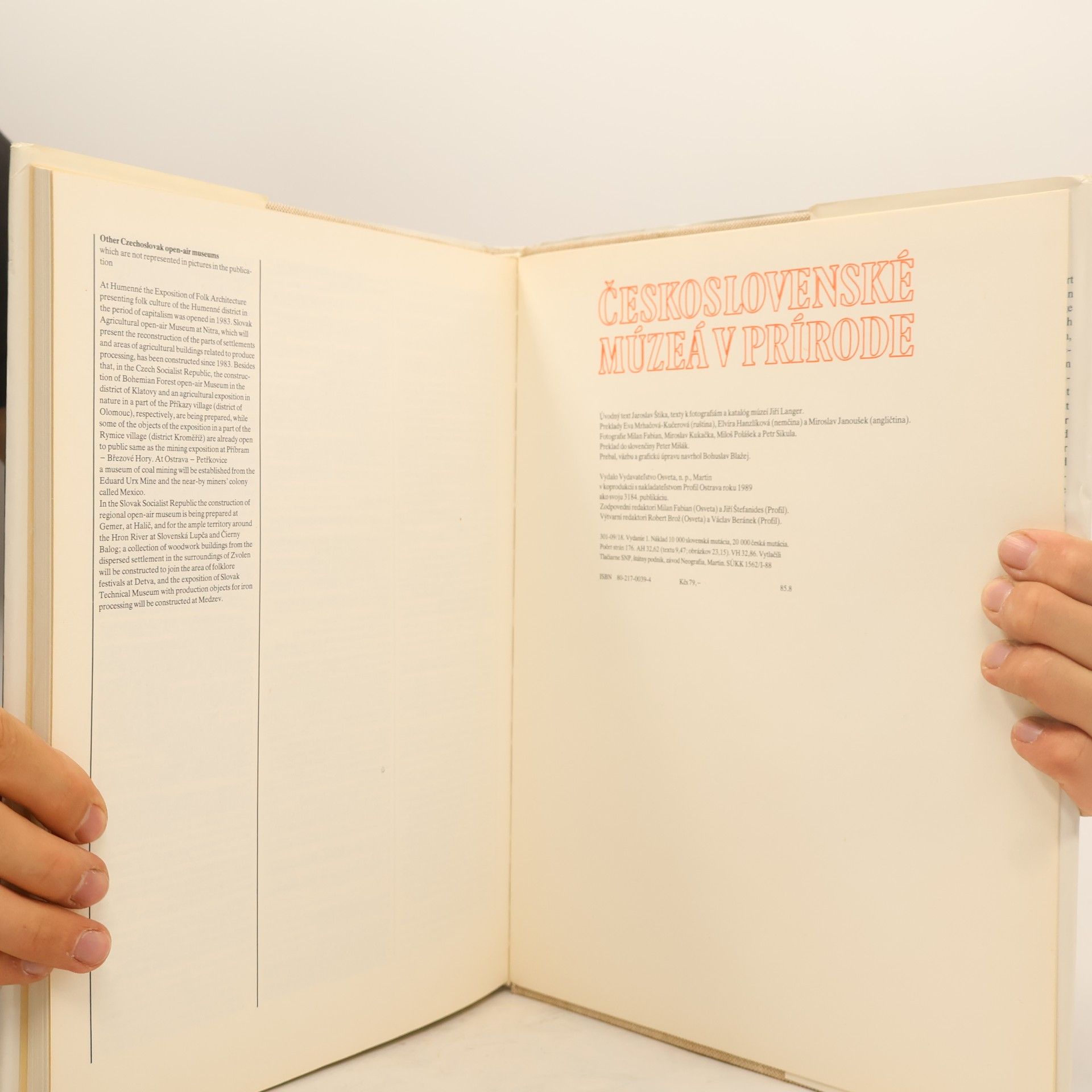 Collectif d'auteurs Československé múzeá v prírode