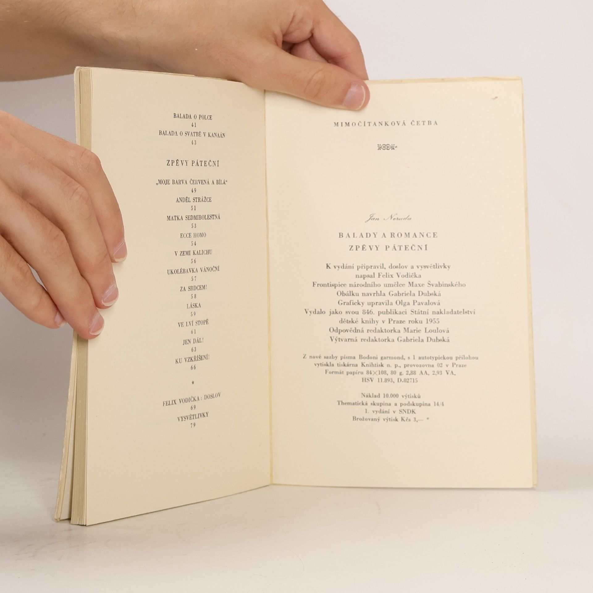 Jan Neruda Balady a romance. Zpěvy páteční