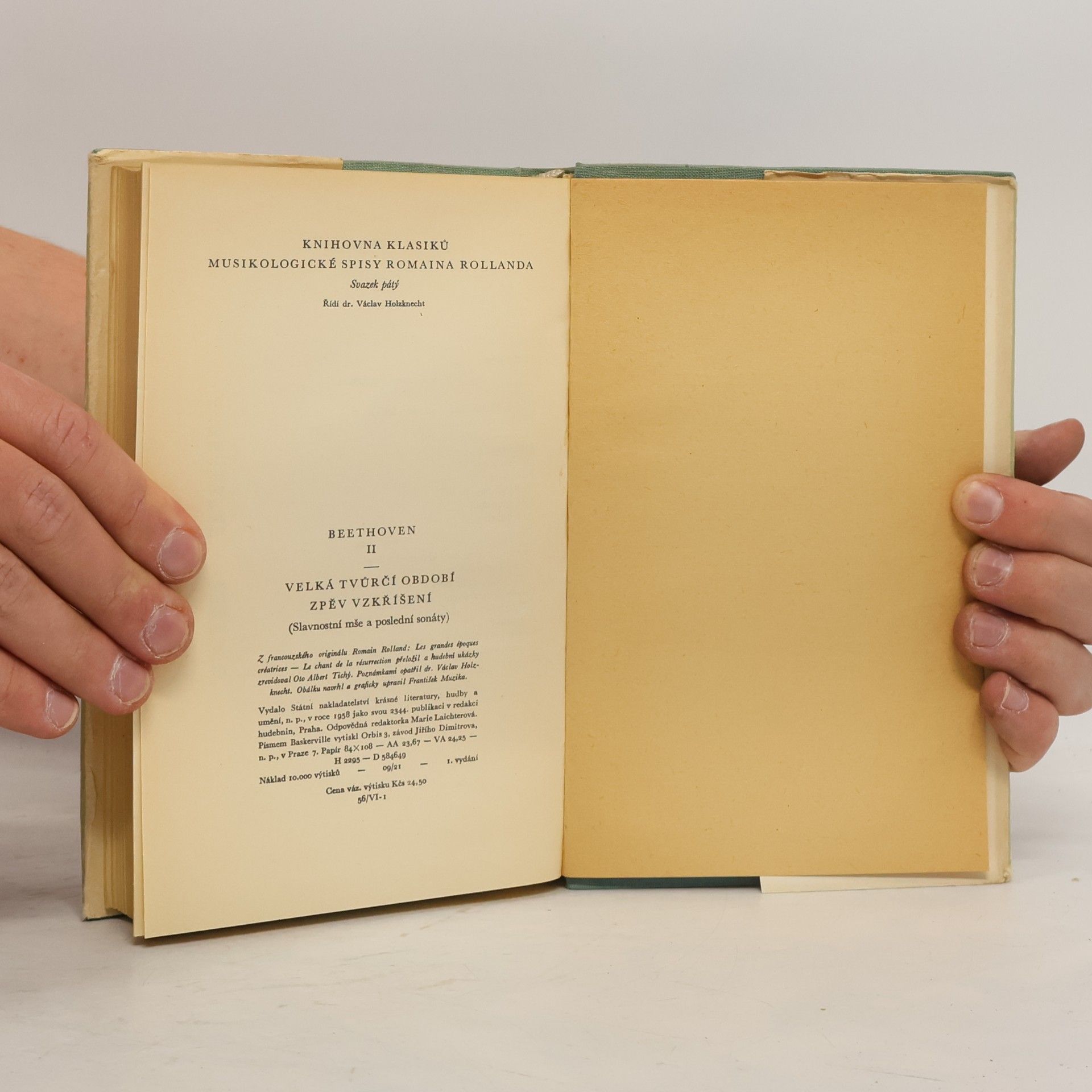Romain Rolland Beethoven II. Velká tvůrčí období, zpěv a vzkříšení