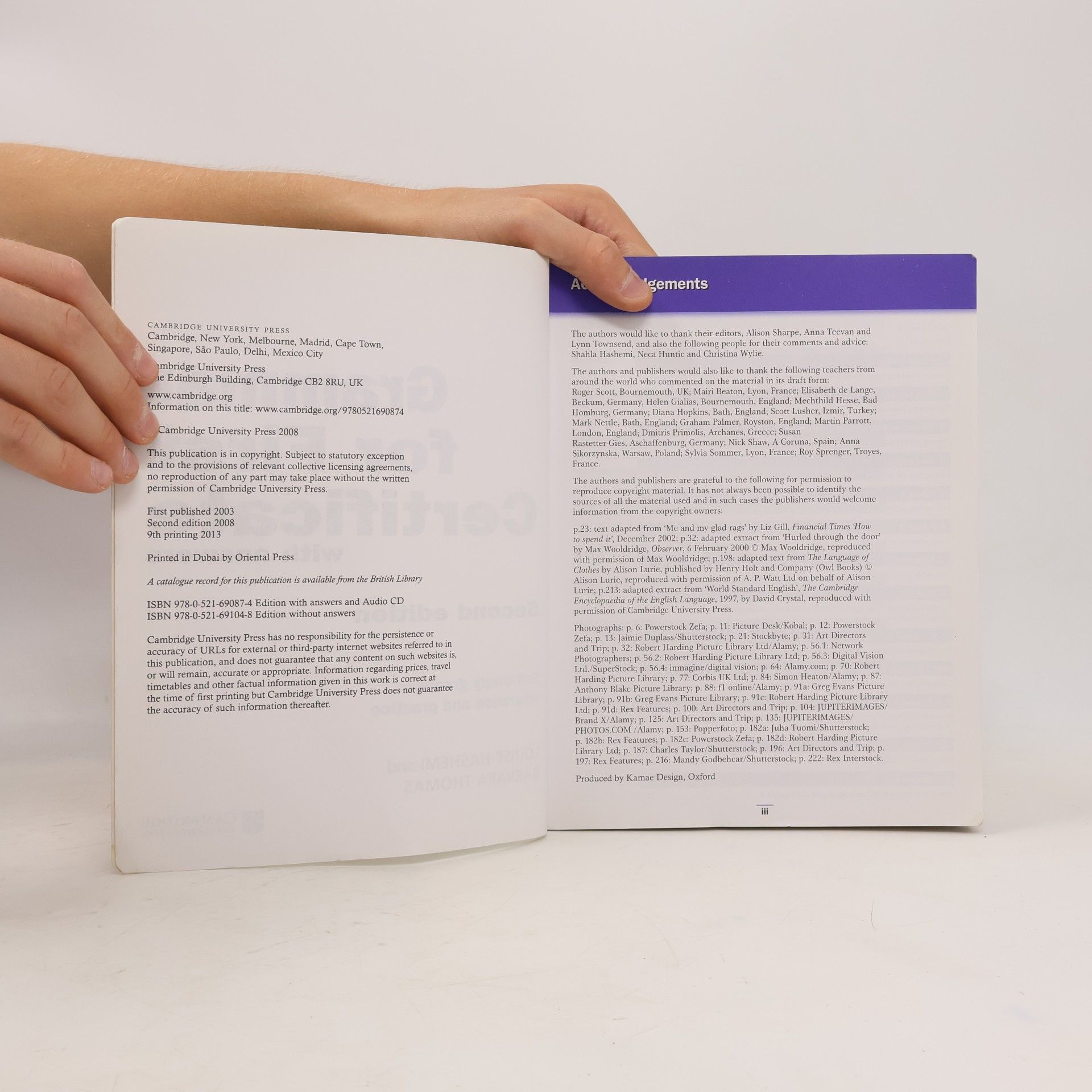 Louise Hashemi Grammar for first certificate with answers