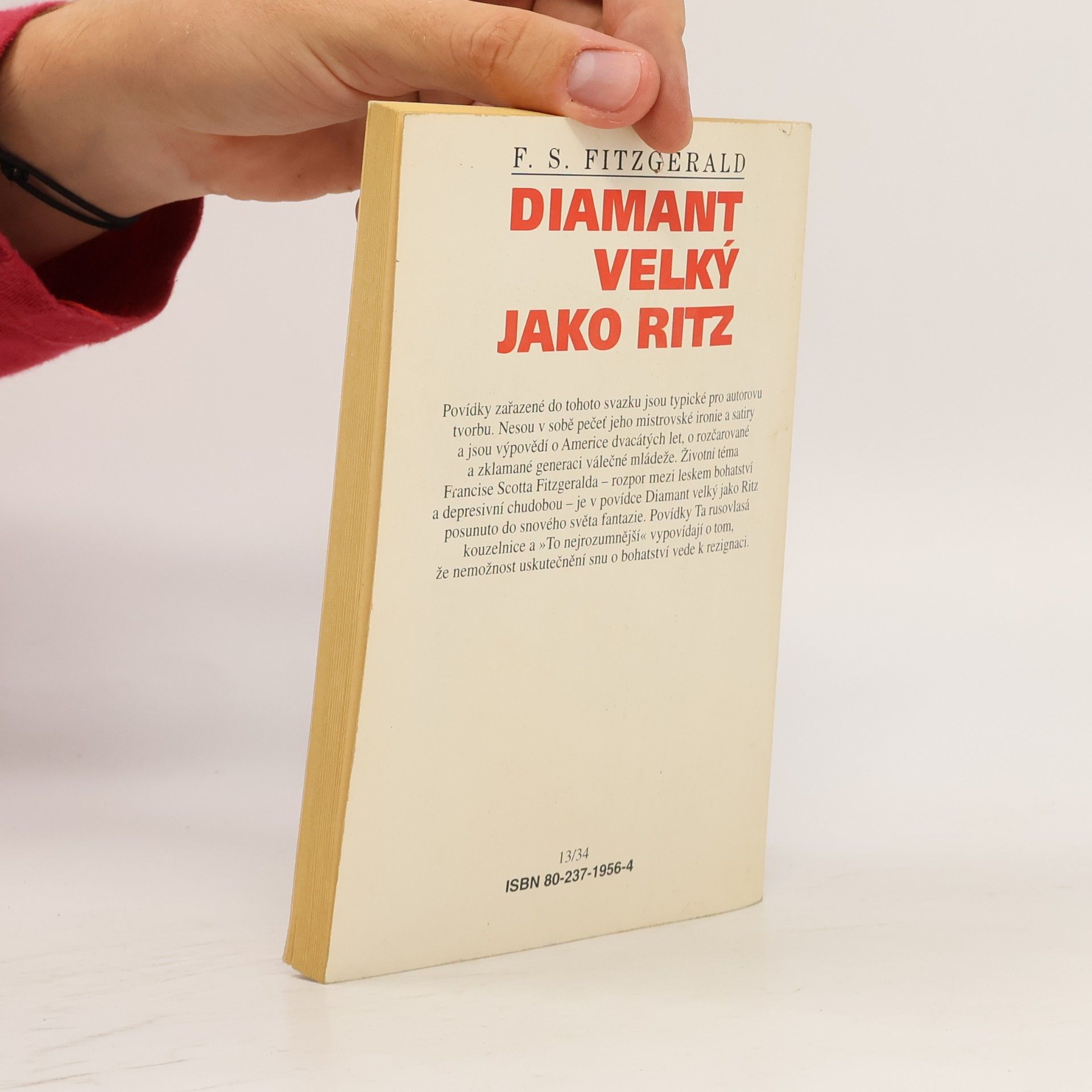 Francis Scott Fitzgerald Diamant velký jako Ritz