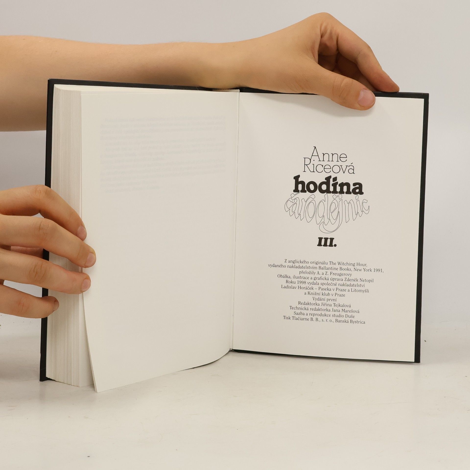 Anne Rice Hodina čarodějnic. III.