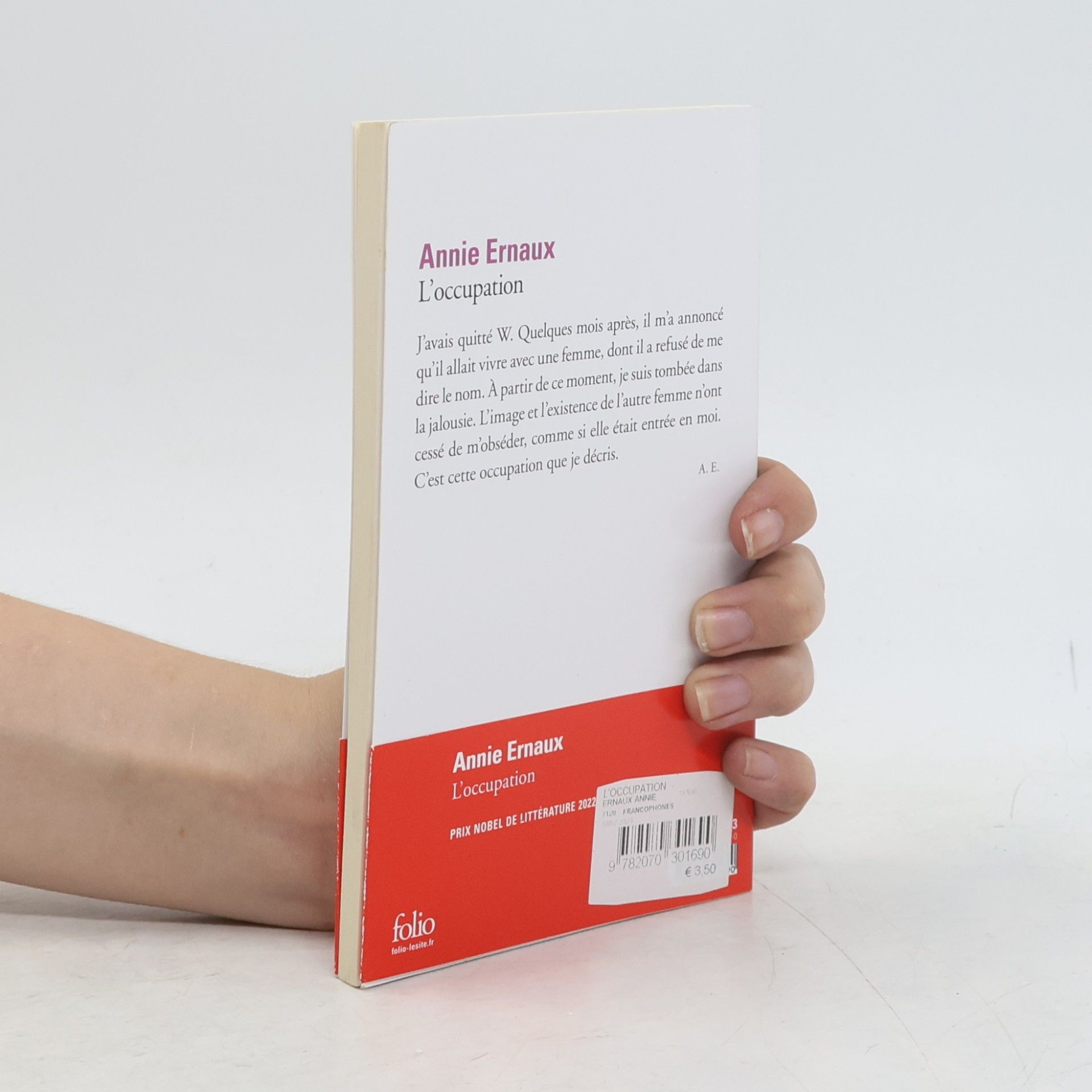Annie Ernaux Folio: L'occupation
