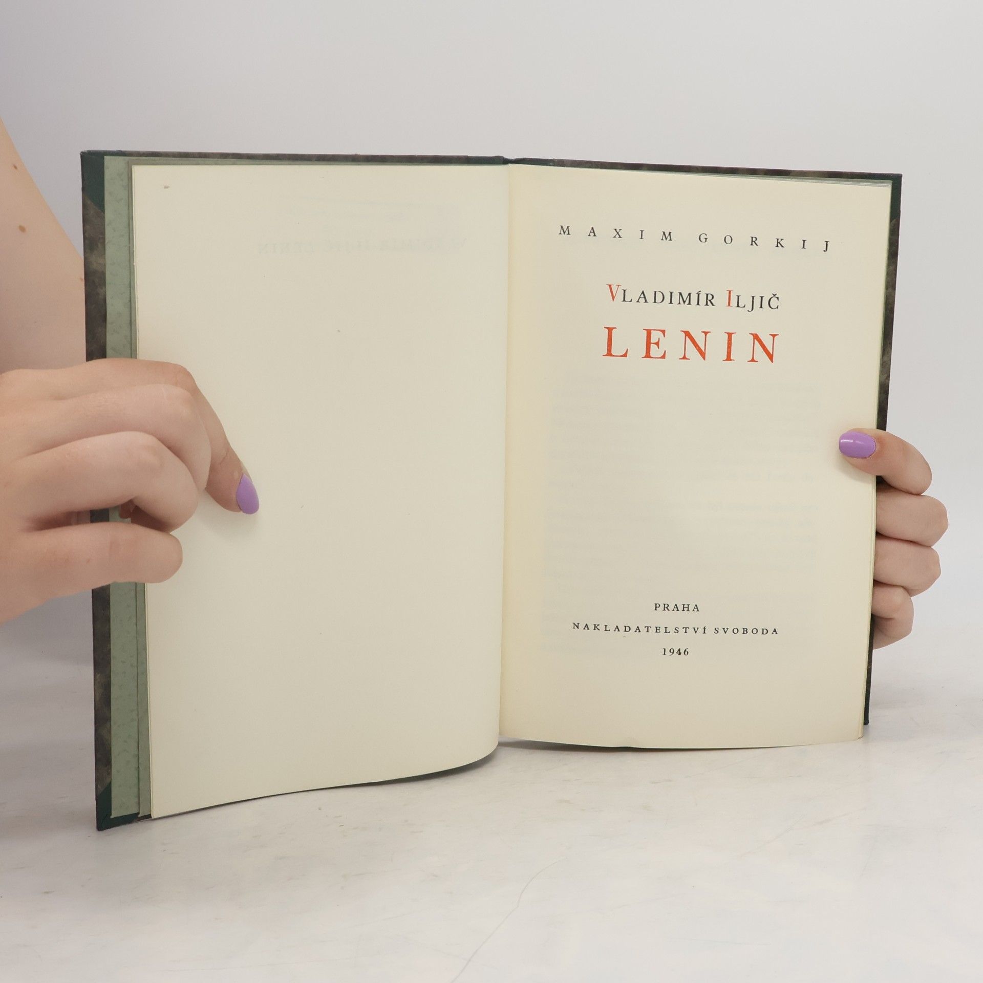 Maxim Gorkij Vladimír Iljič Lenin